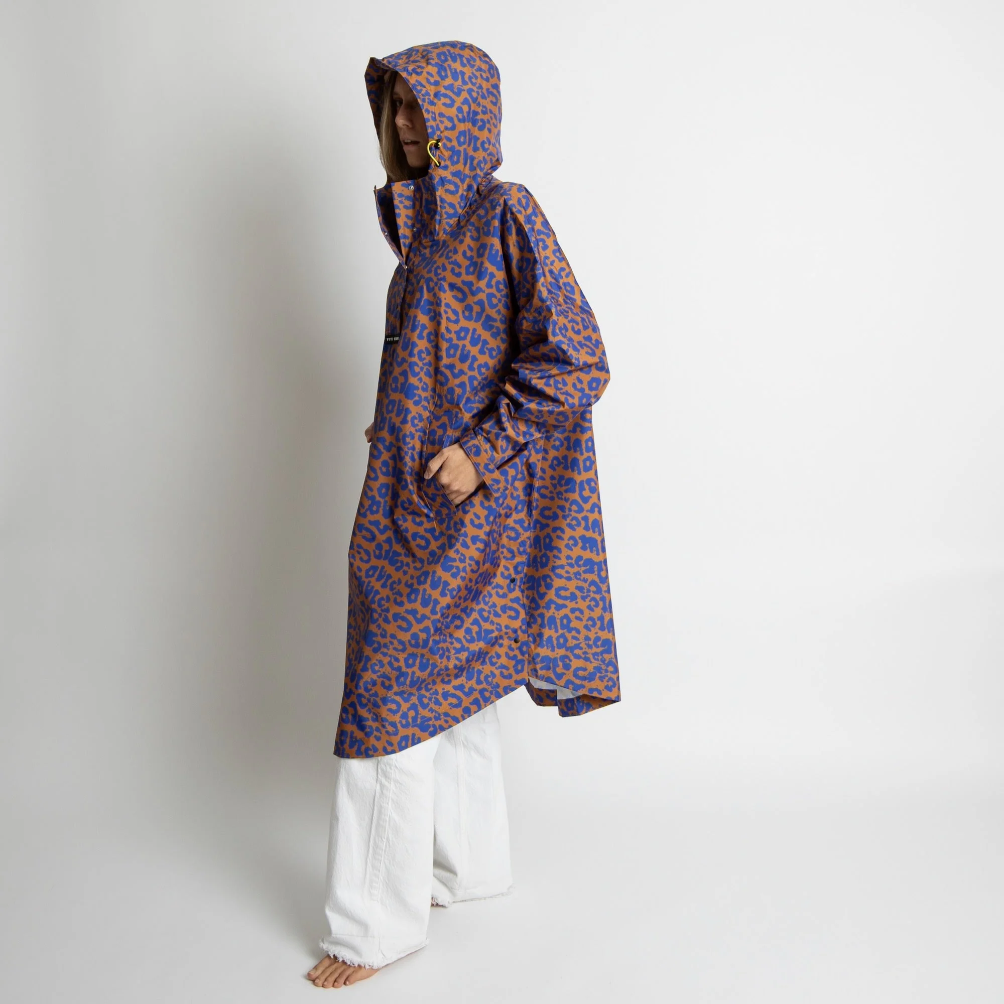 Raincoat leo splashes electric blue/caramel - Image 9