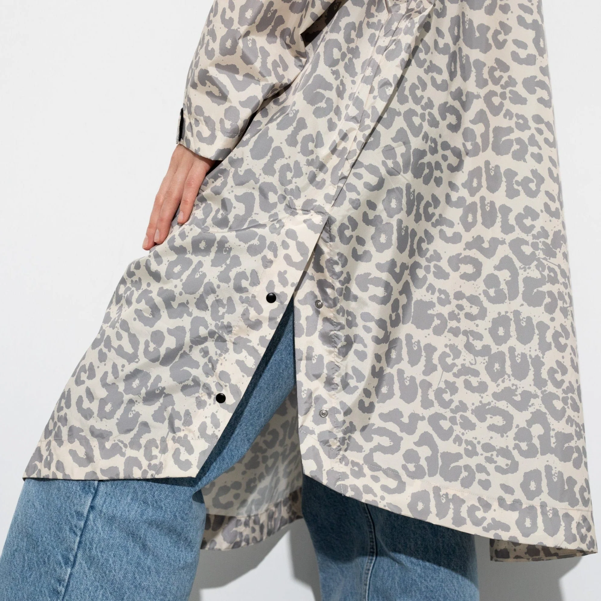 Raincoat leo splashes grey/sand - Image 11