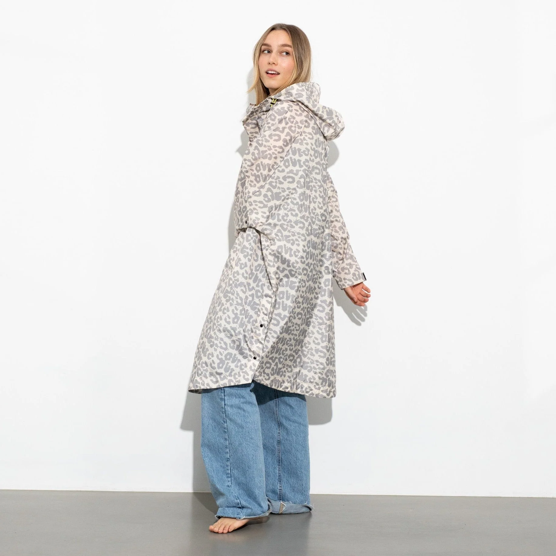Raincoat leo splashes grey/sand - Image 3