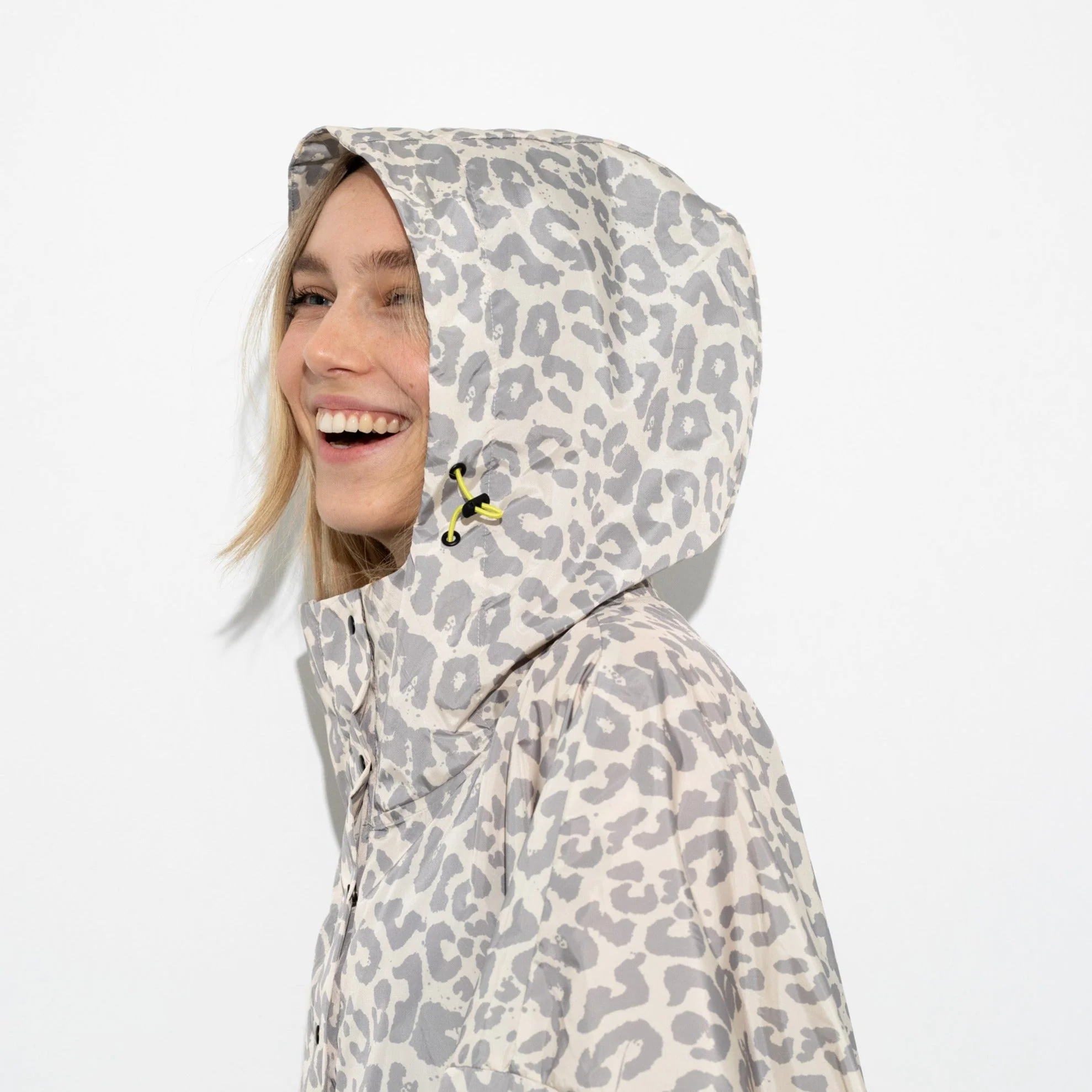Raincoat leo splashes grey/sand - Image 7