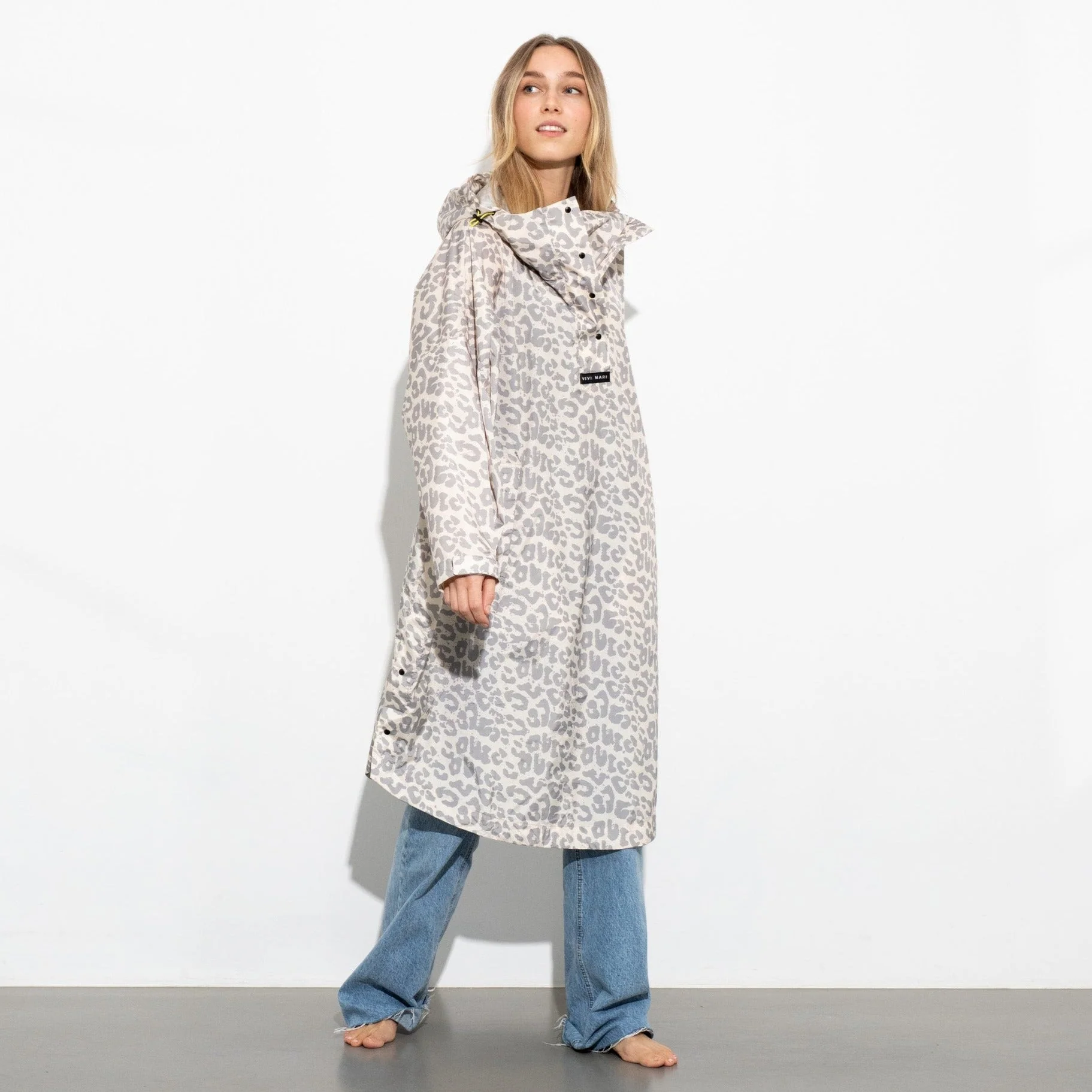 Raincoat leo splashes grey/sand - Image 8