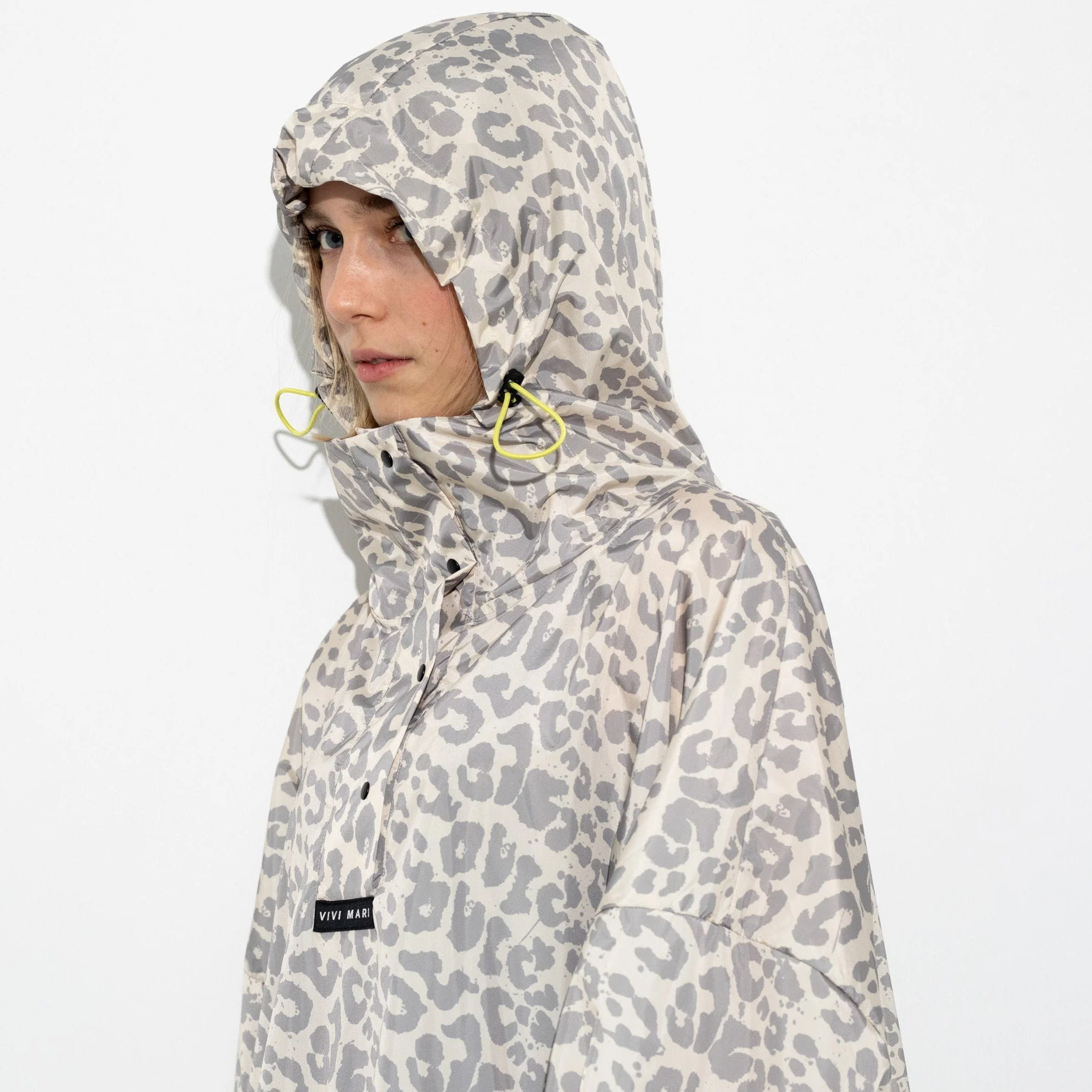 Raincoat leo splashes grey/sand - Image 9
