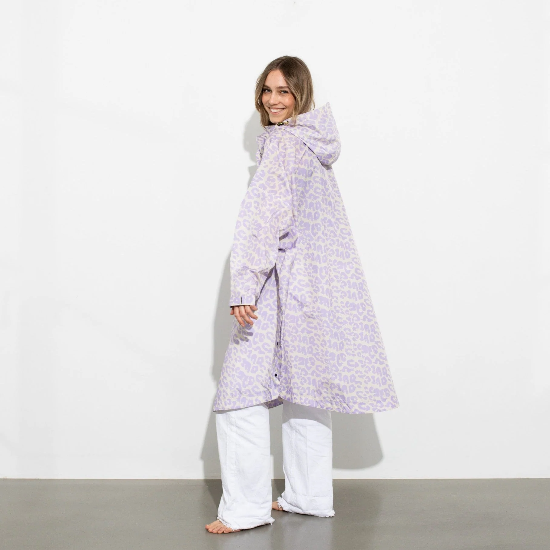 Raincoat leo splashes lavender/grey - Image 3