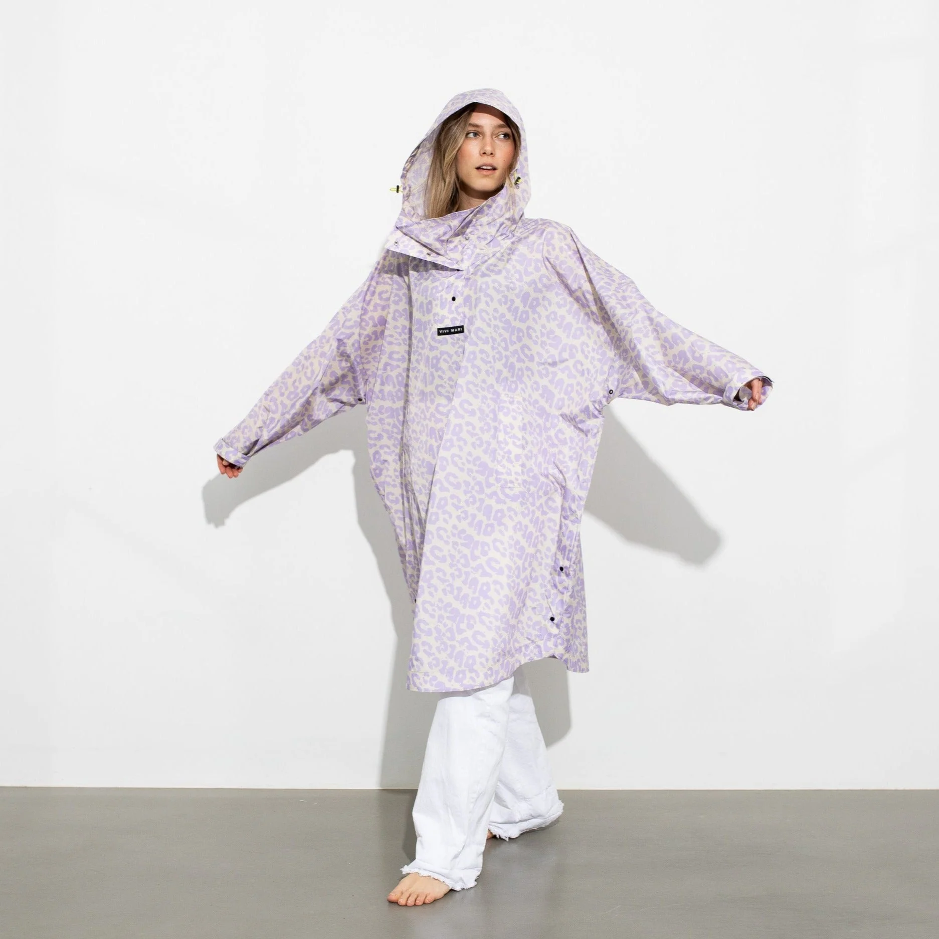 Raincoat leo splashes lavender/grey - Image 5