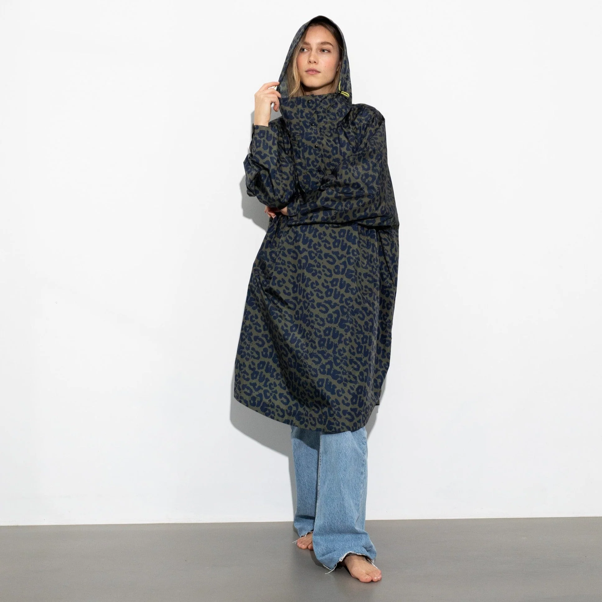 Raincoat leo splashes navy/olive - Image 11