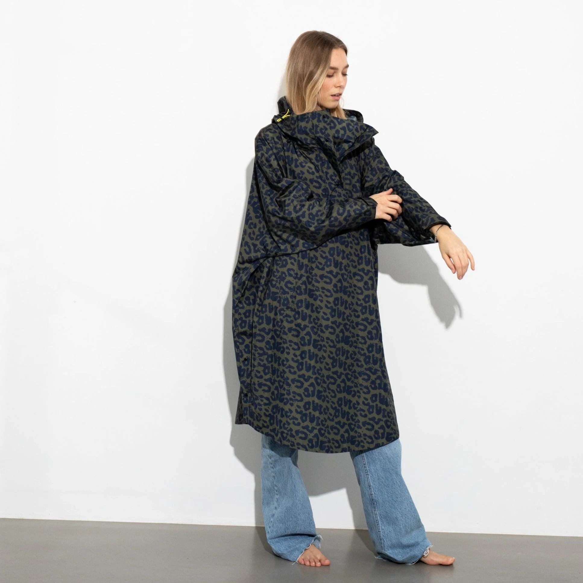 Raincoat leo splashes navy/olive - Image 5