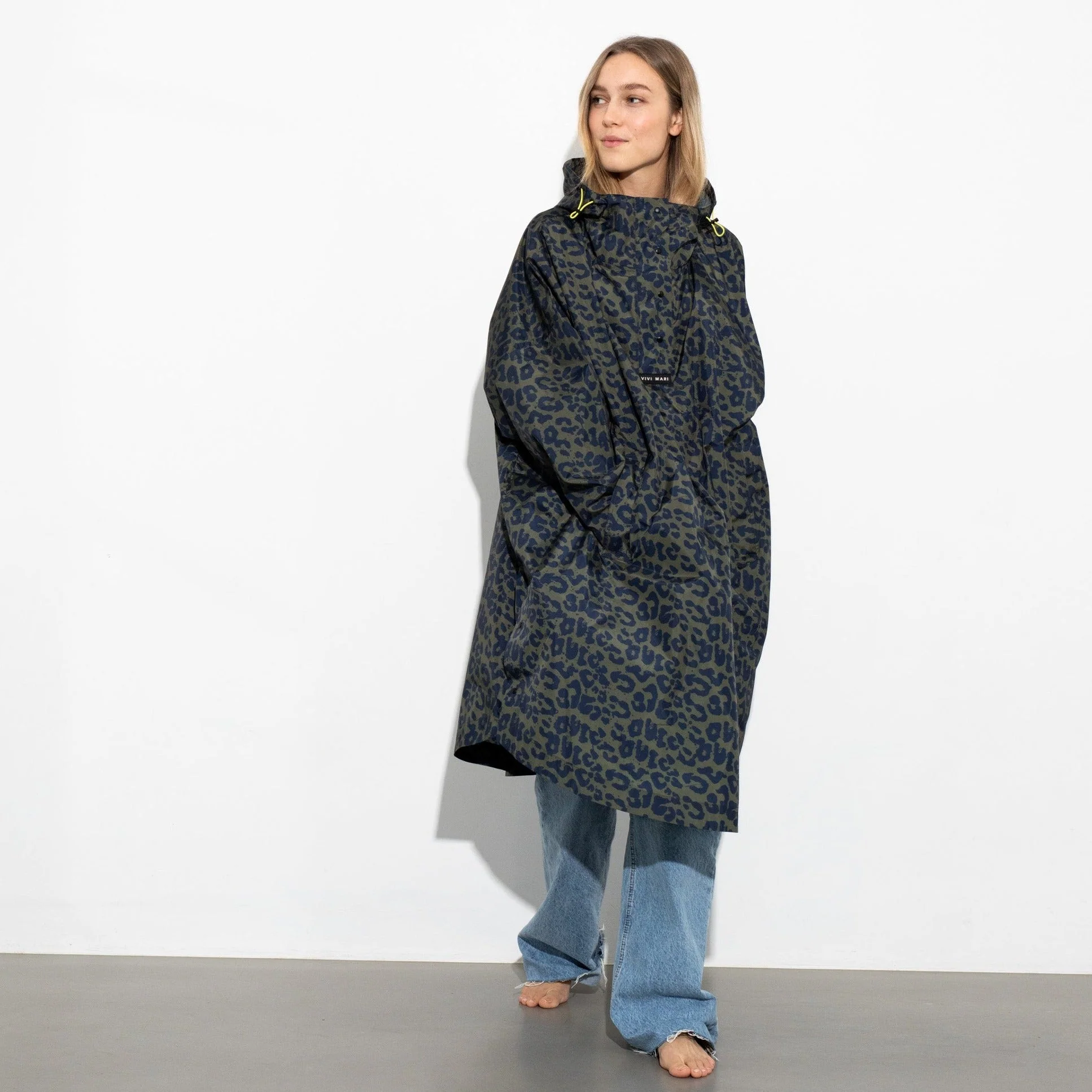Raincoat leo splashes navy/olive - Image 7