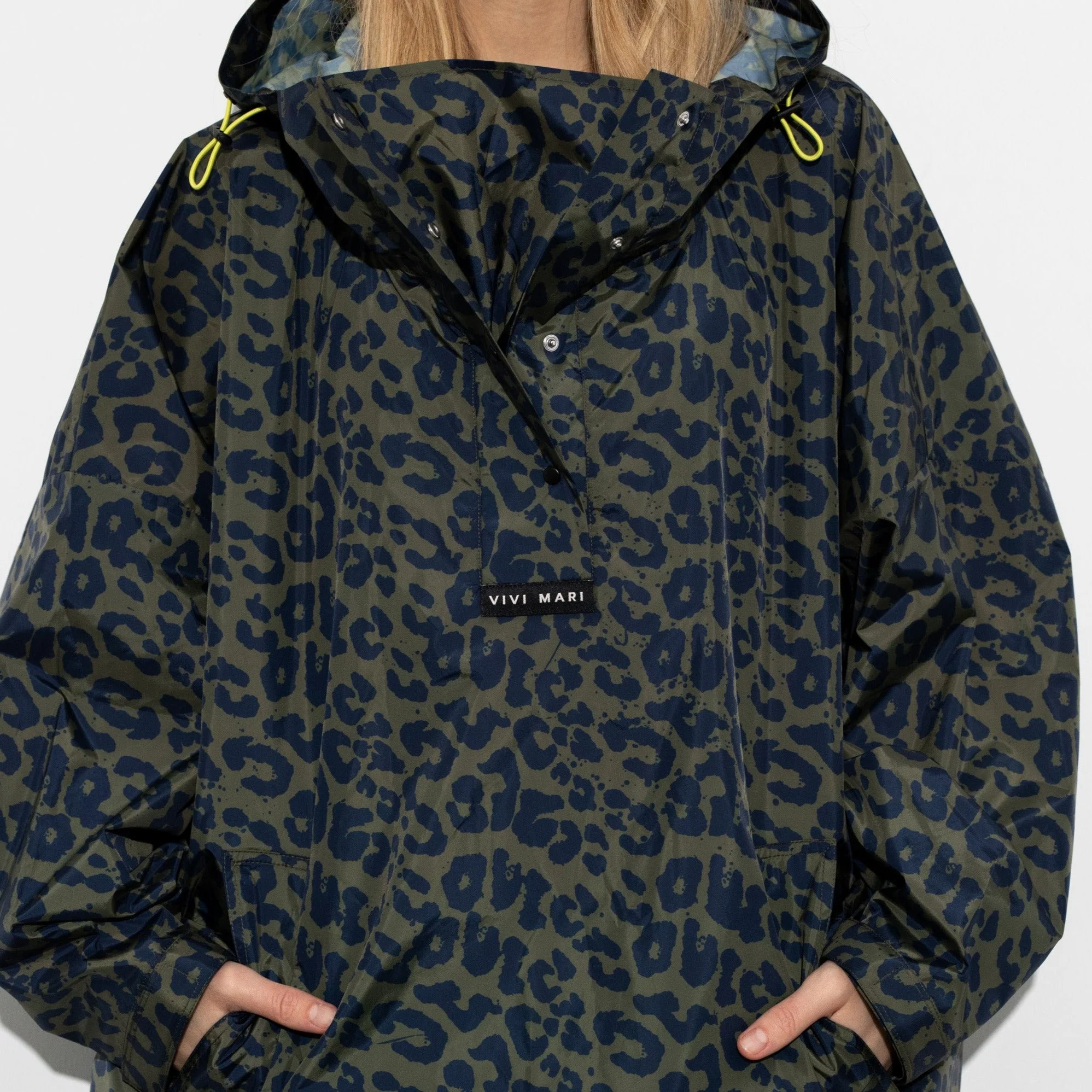 Raincoat leo splashes navy/olive - Image 8