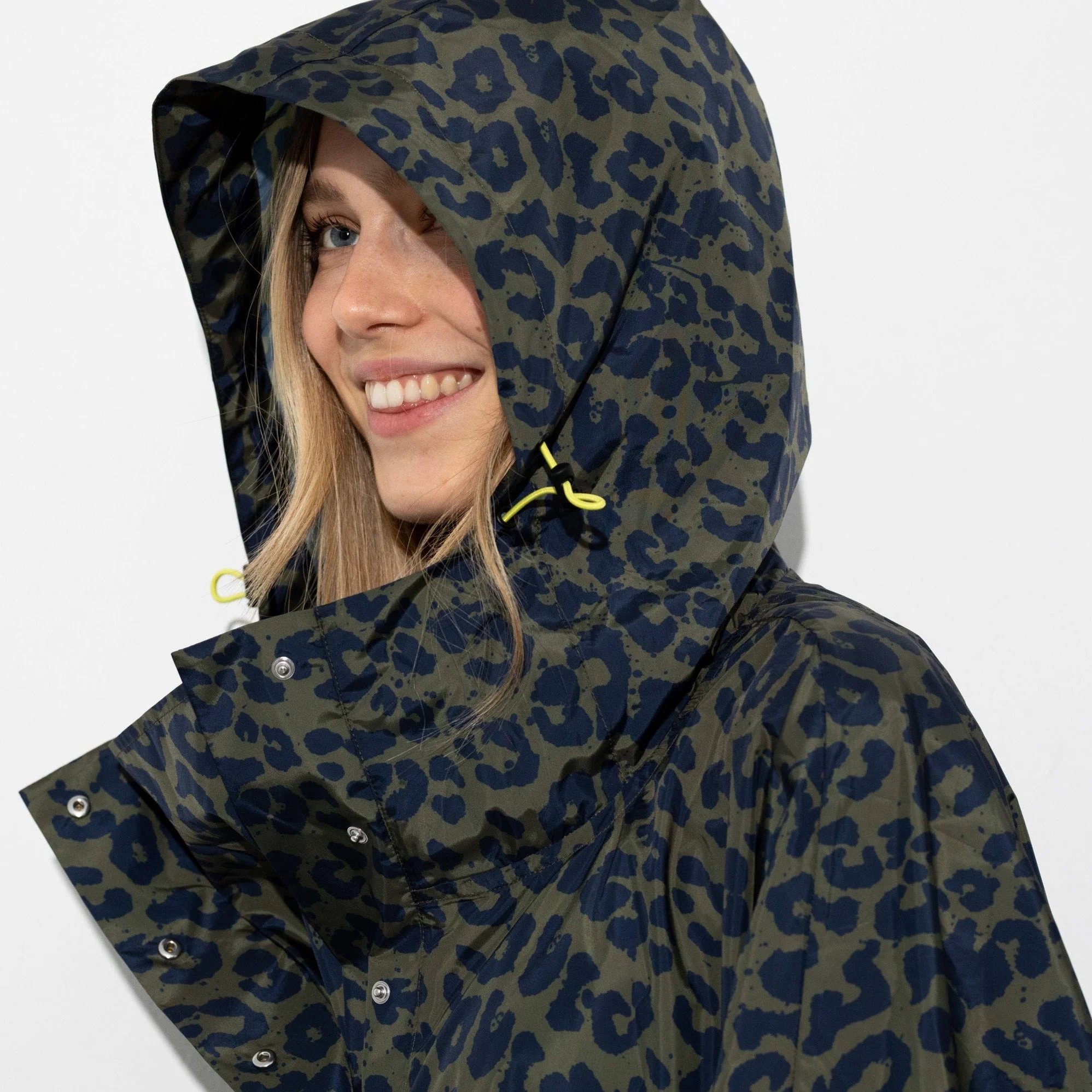 Raincoat leo splashes navy/olive - Image 9