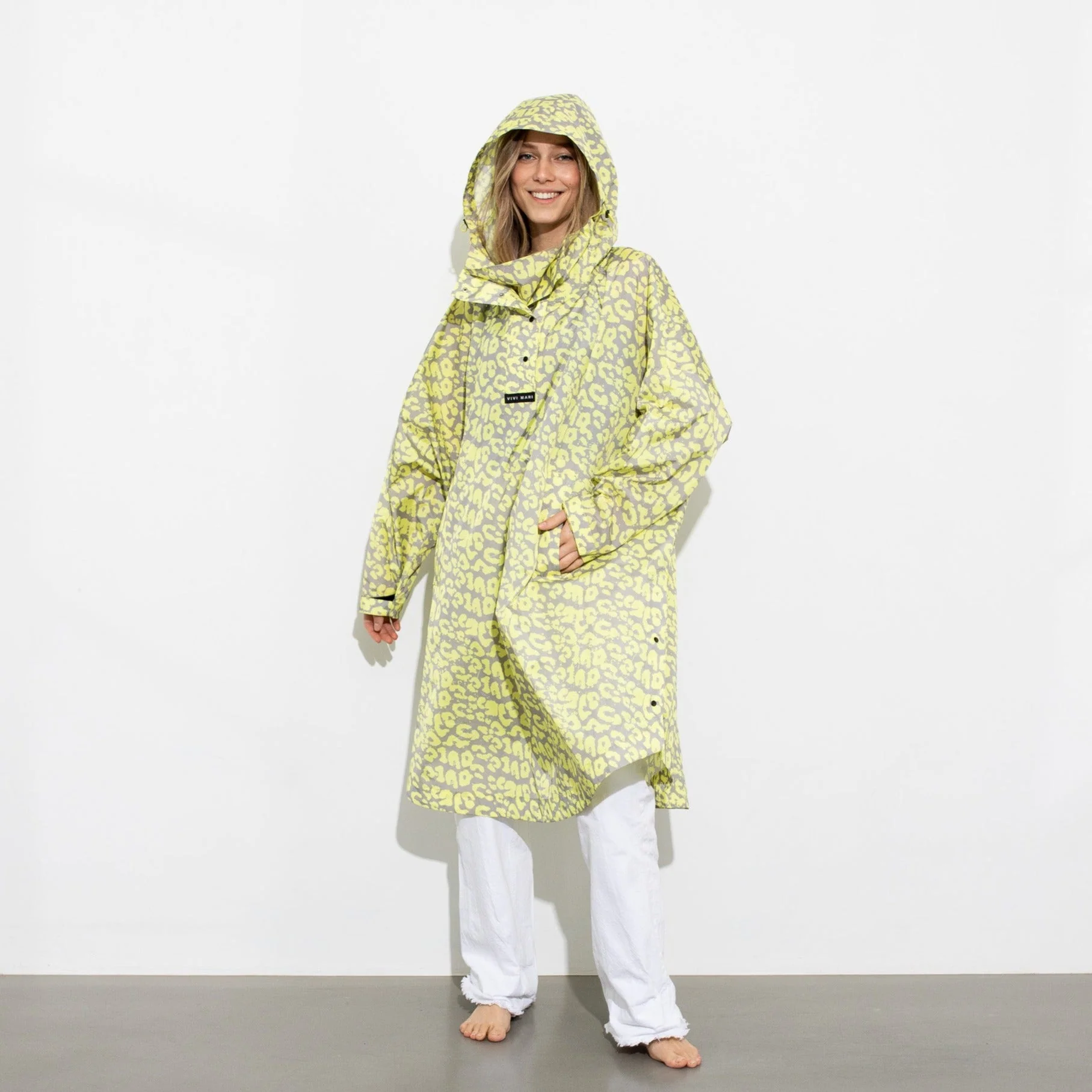 Raincoat leo splashes yellow/grey - Image 12