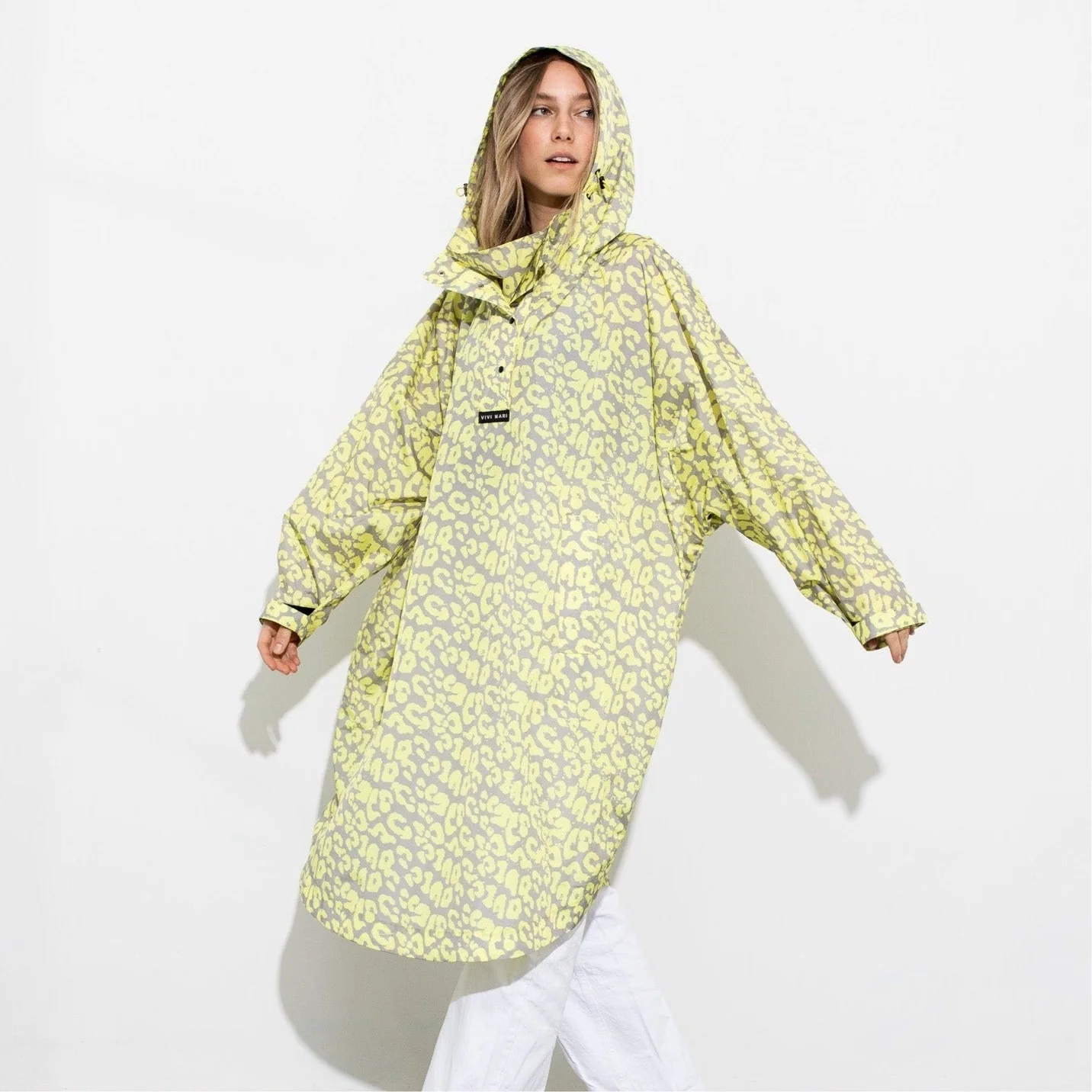 Raincoat leo splashes yellow/grey - Image 3