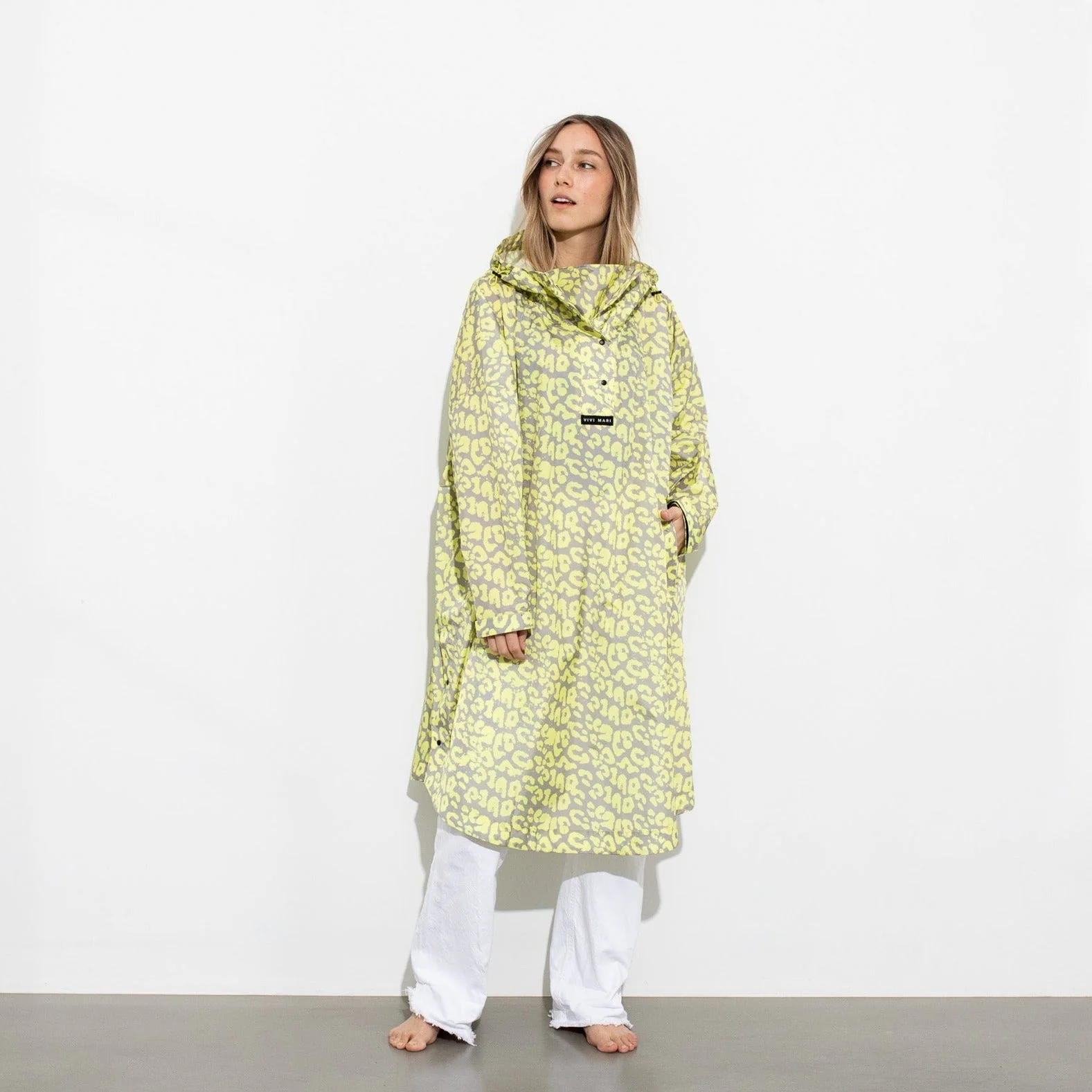 Raincoat leo splashes yellow/grey - Image 4