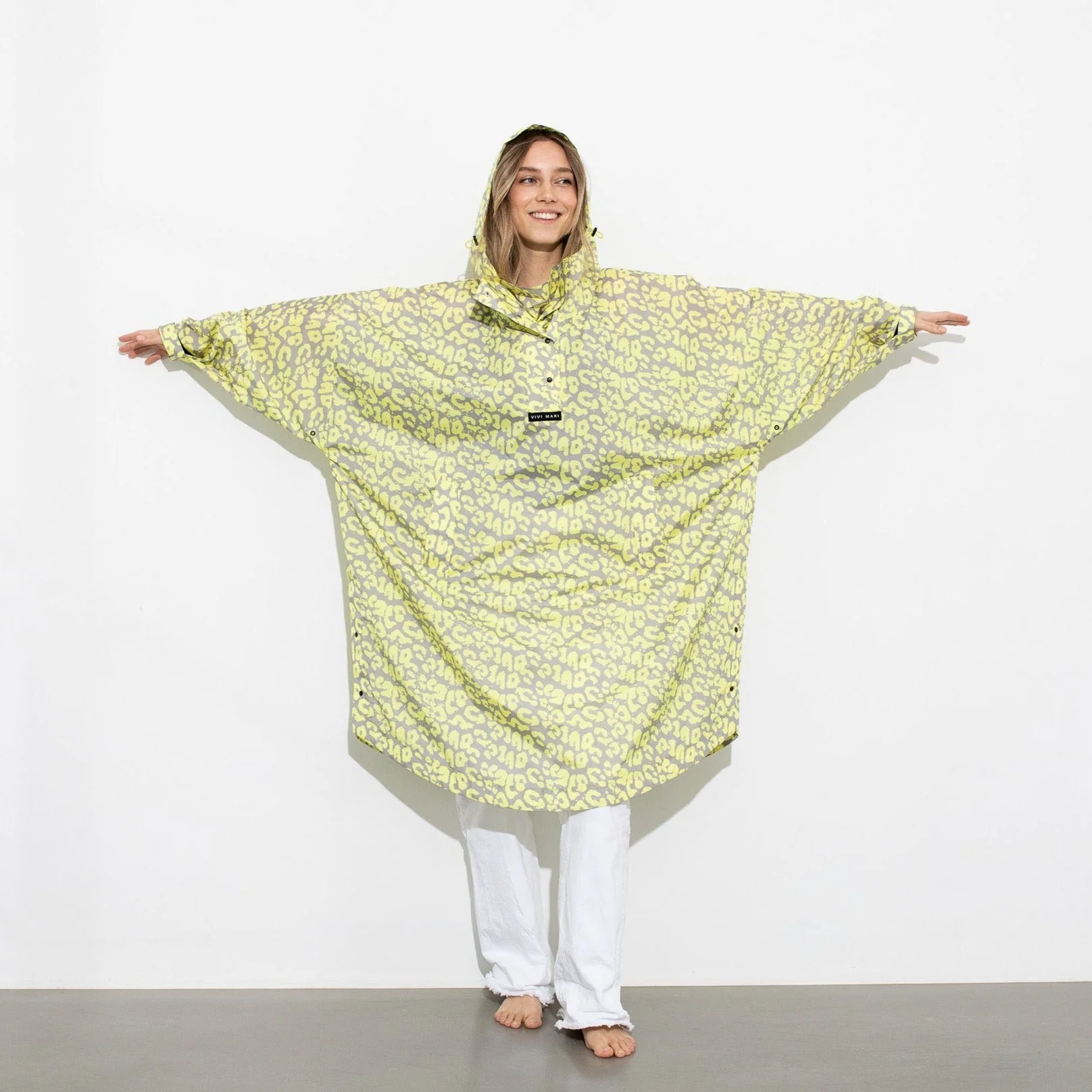 Raincoat leo splashes yellow/grey - Image 5
