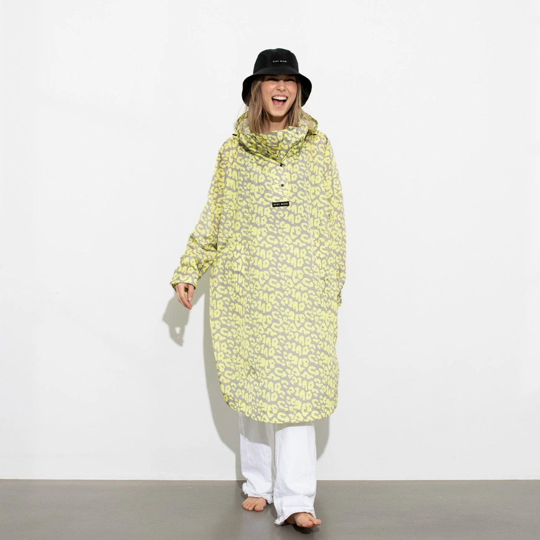 Raincoat leo splashes yellow/grey - Image 7
