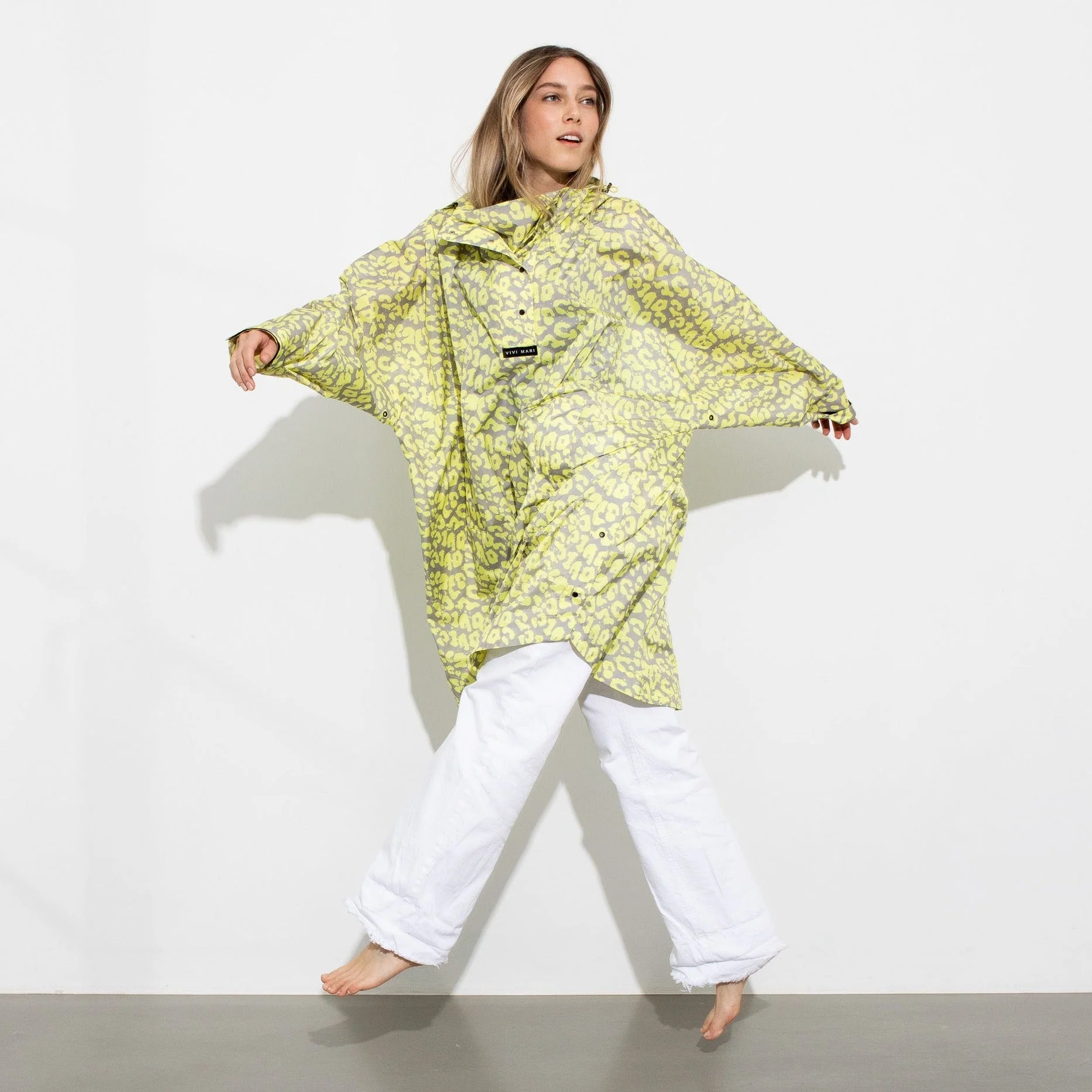 Raincoat leo splashes yellow/grey - Image 9