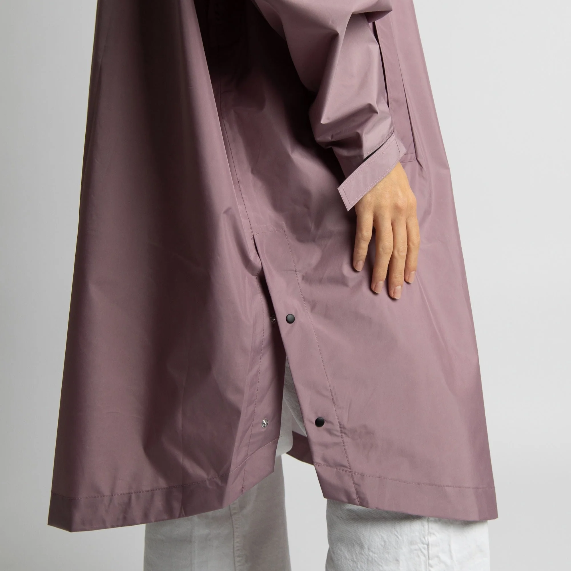 Raincoat solid ash plum - Image 12