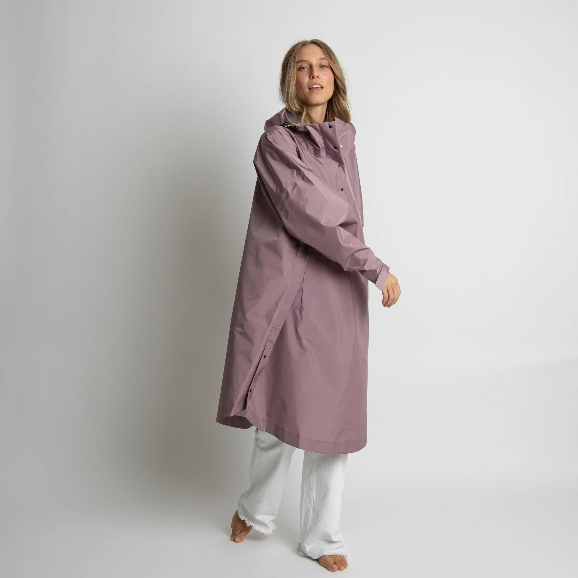 Raincoat solid ash plum - Image 13
