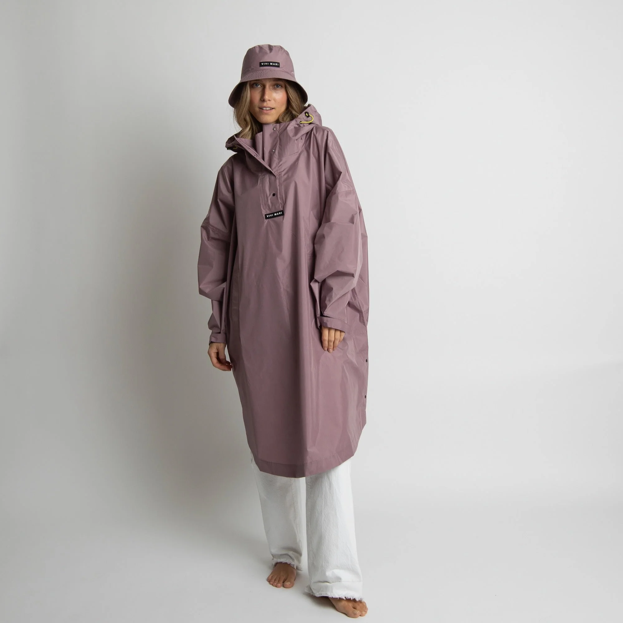 Raincoat solid ash plum - Image 16