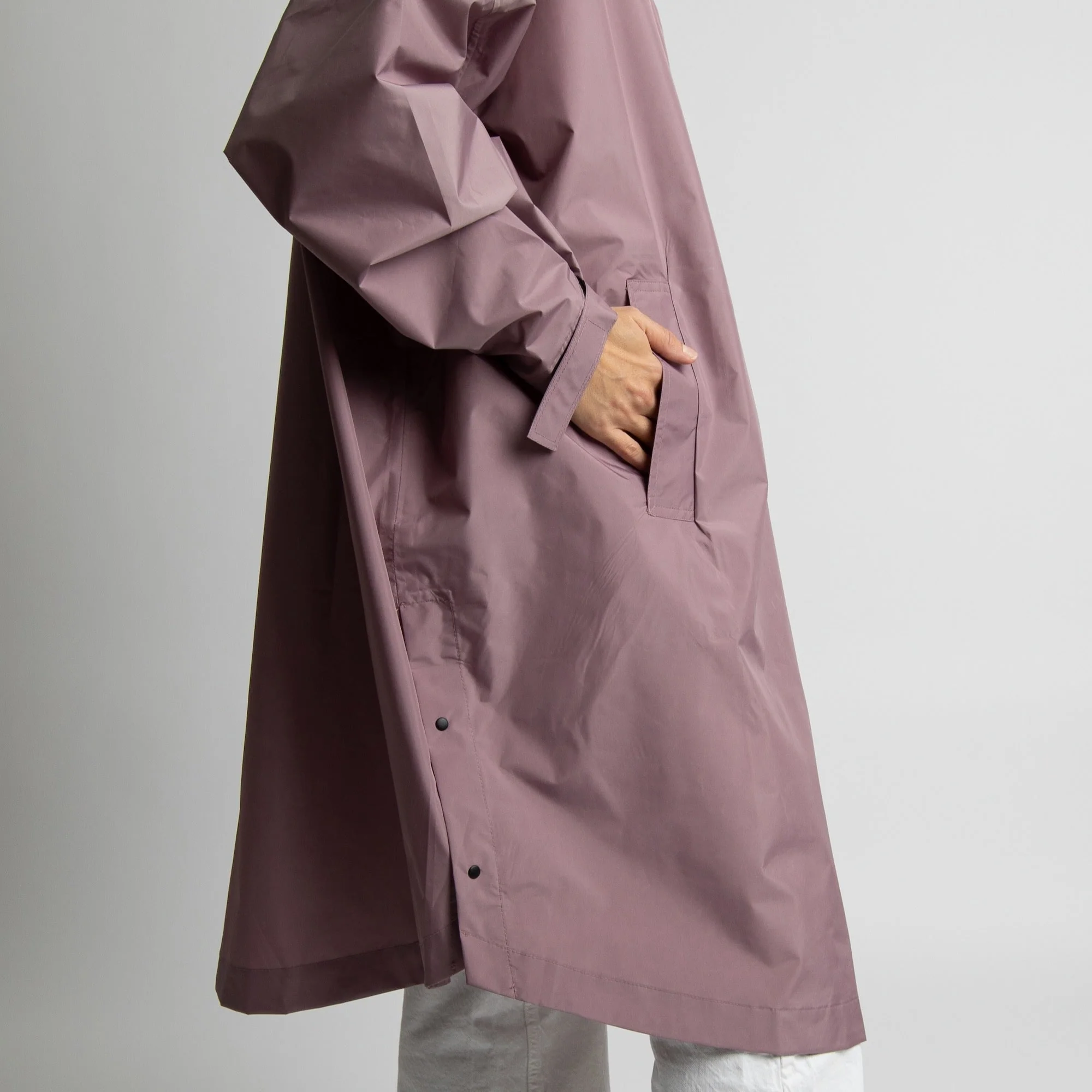 Raincoat solid ash plum - Image 21