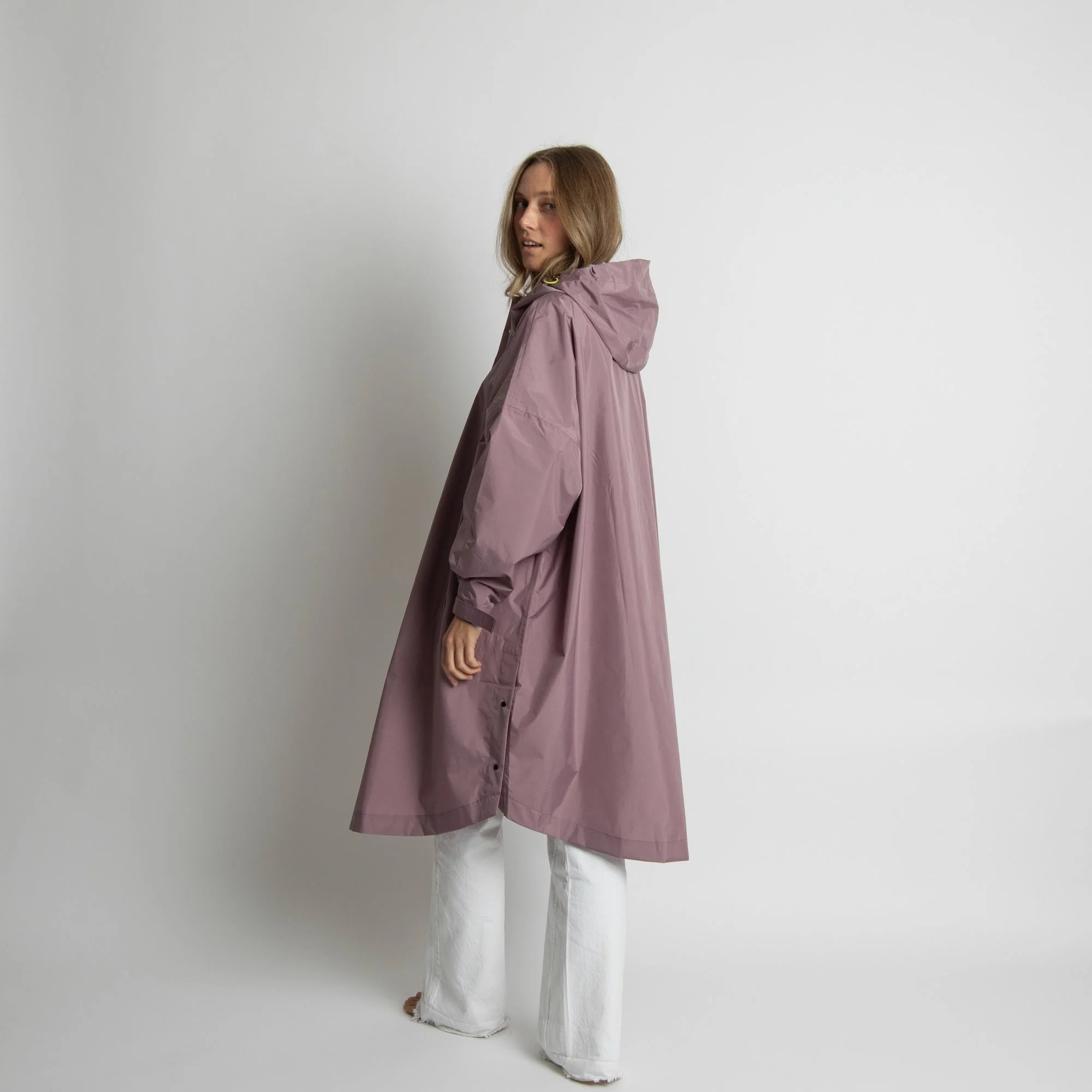 Raincoat solid ash plum - Image 4