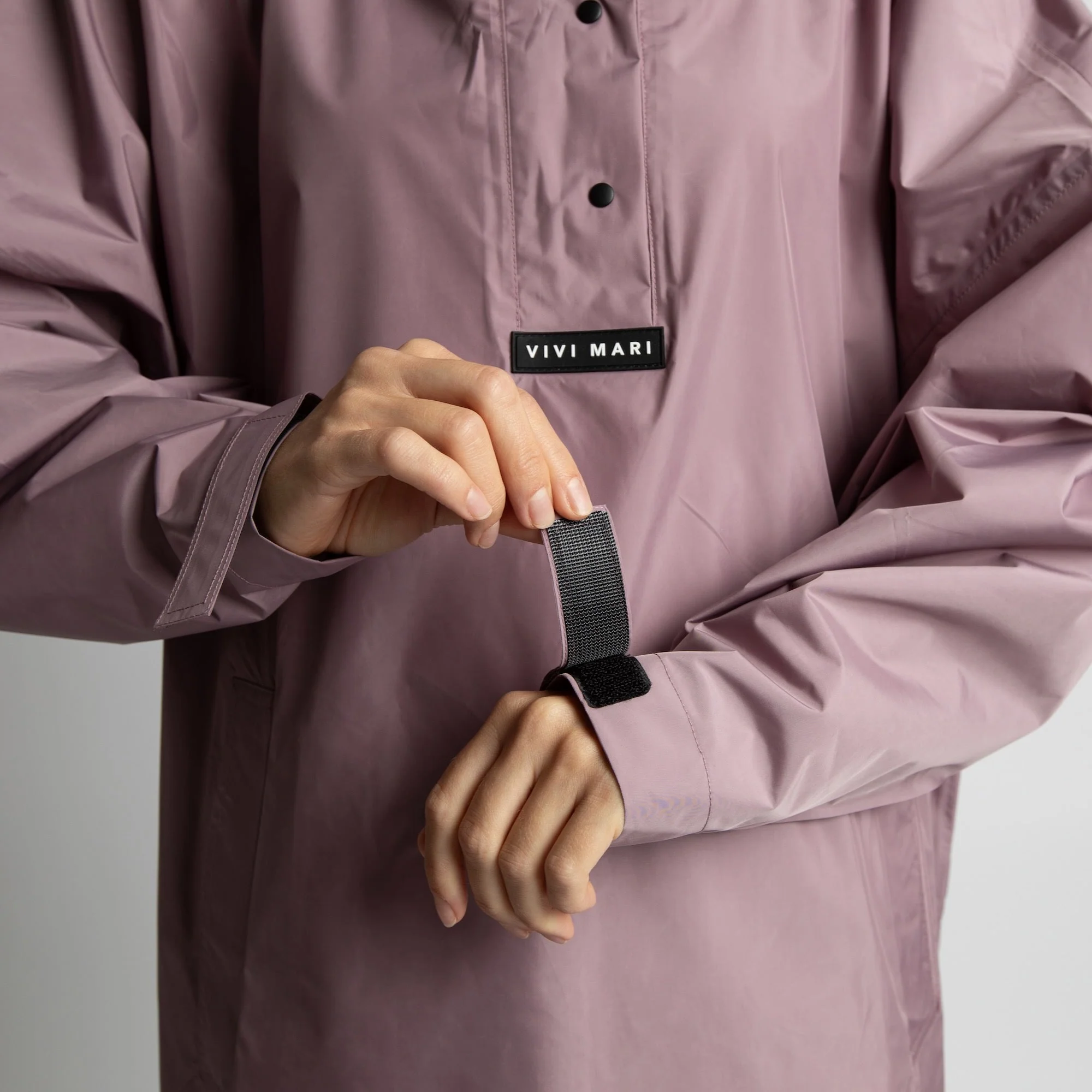 Raincoat solid ash plum - Image 9