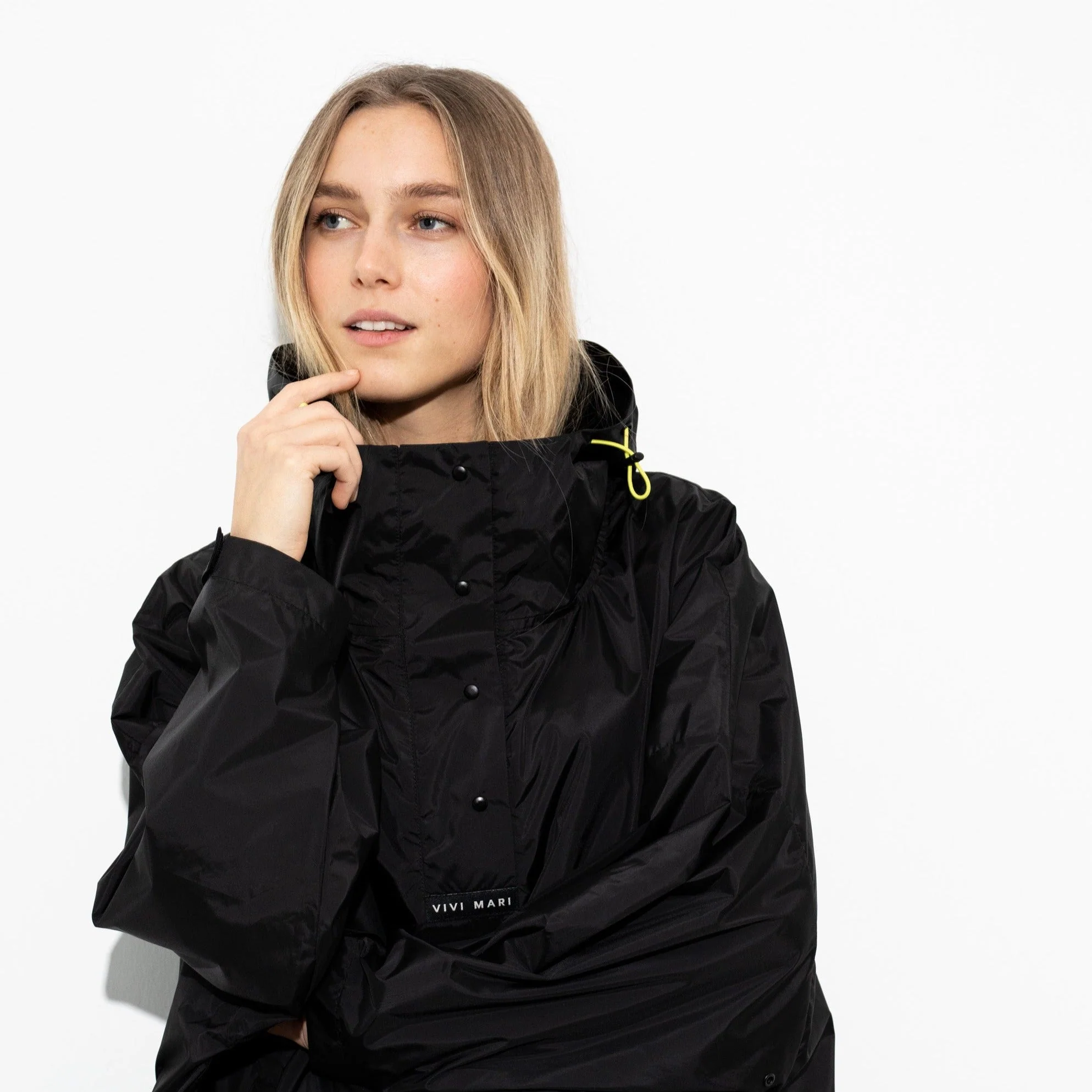 Raincoat solid black - Image 18