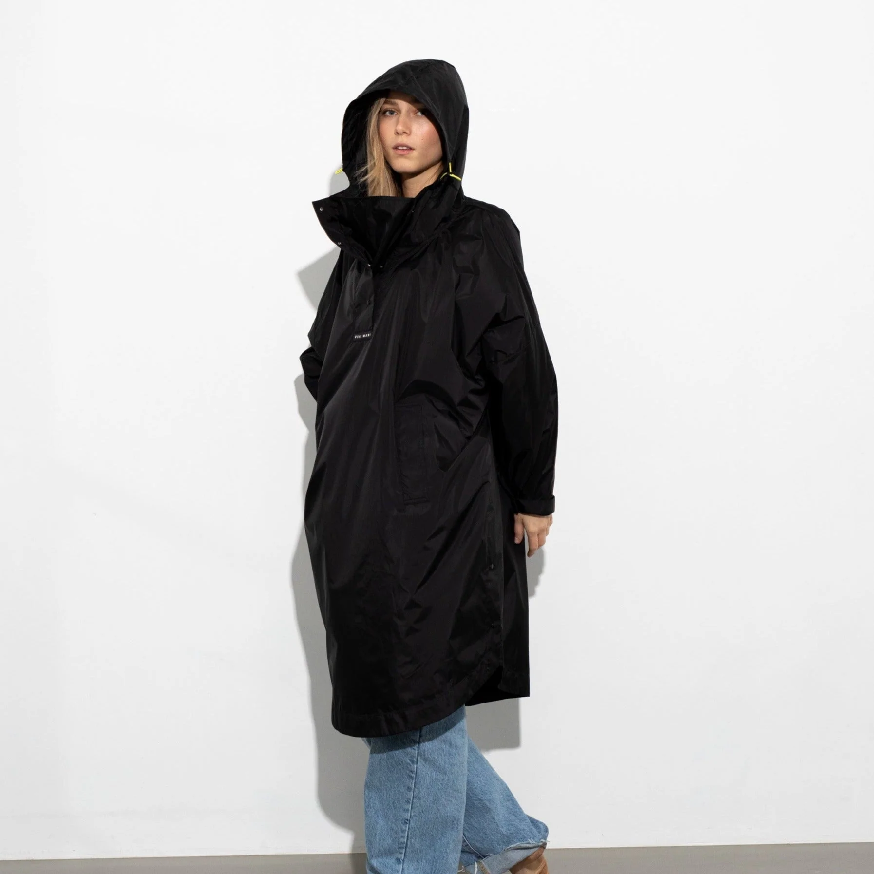 Raincoat solid black - Image 19