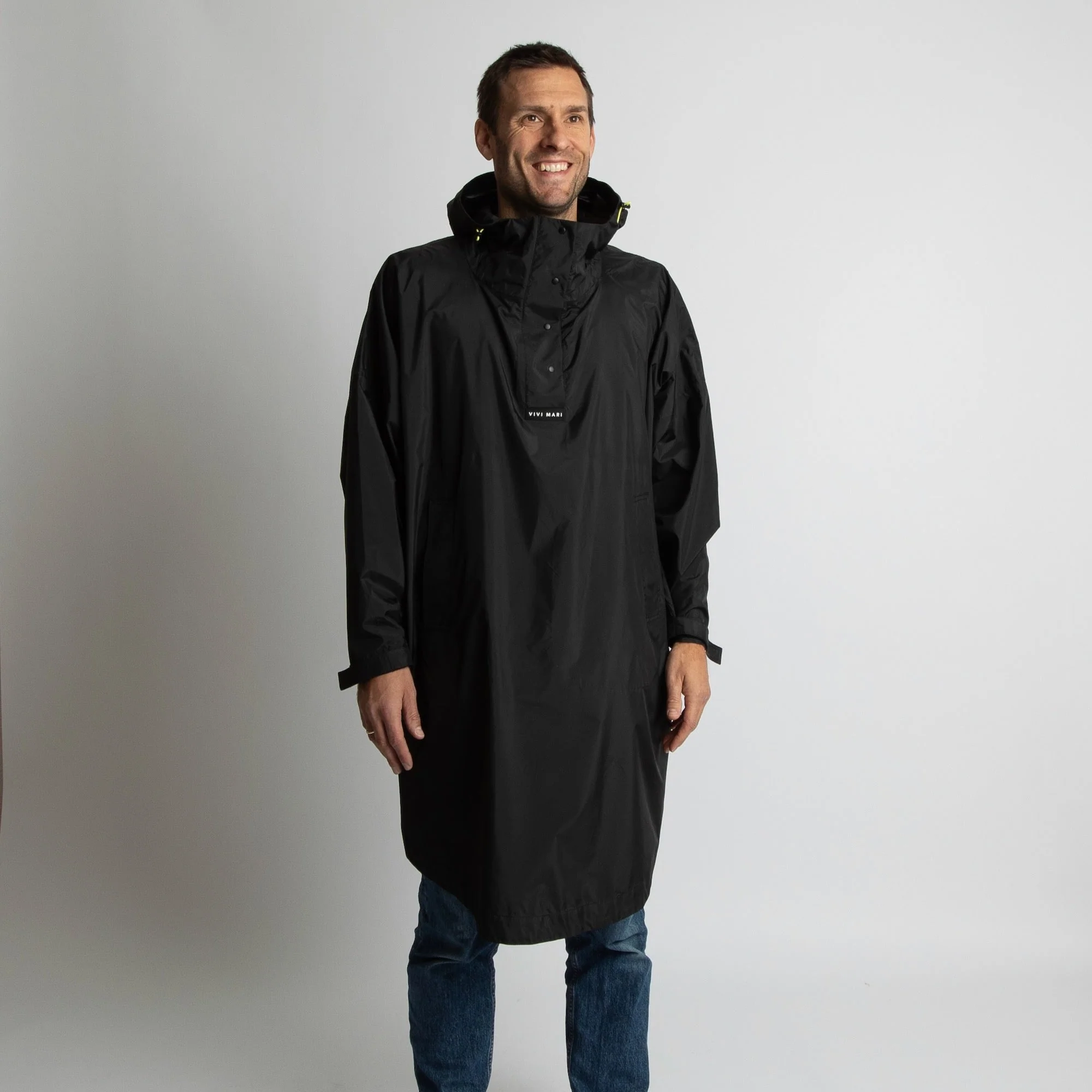 Raincoat solid black - Image 8
