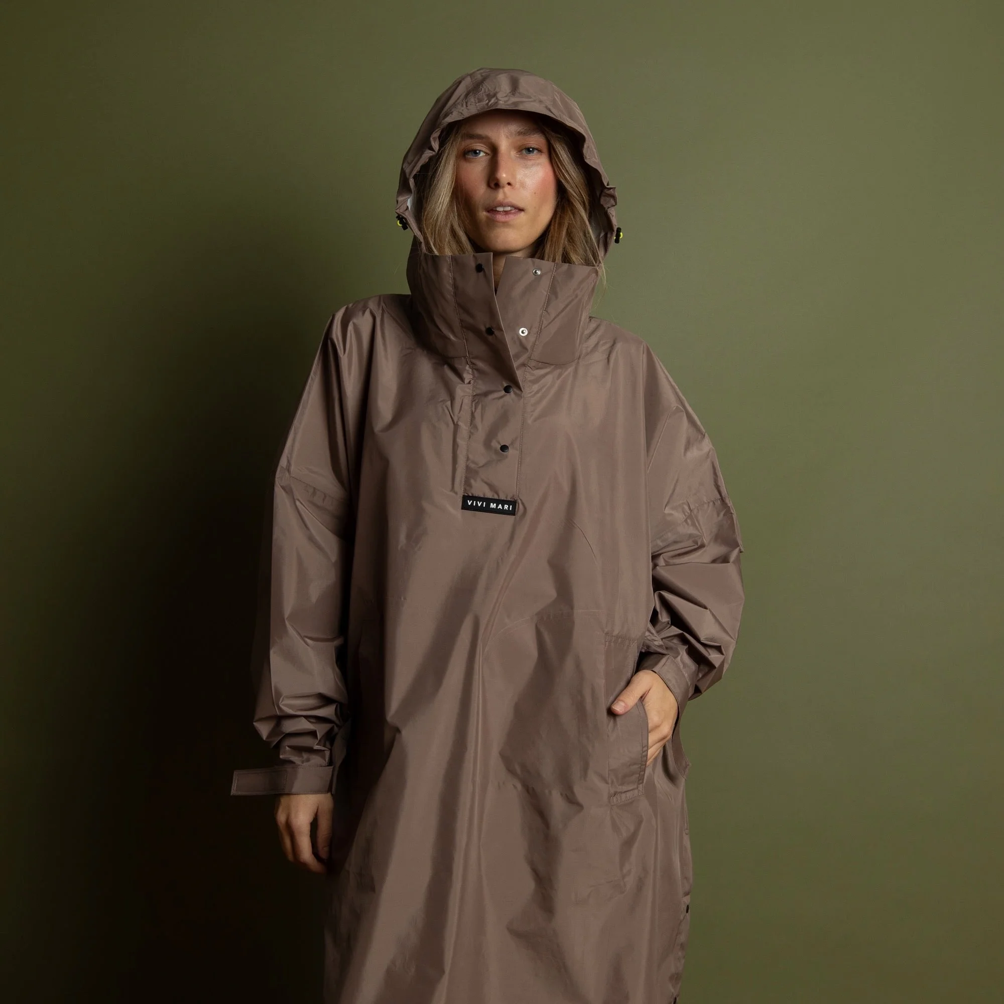 Raincoat solid dark mushroom - Image 15