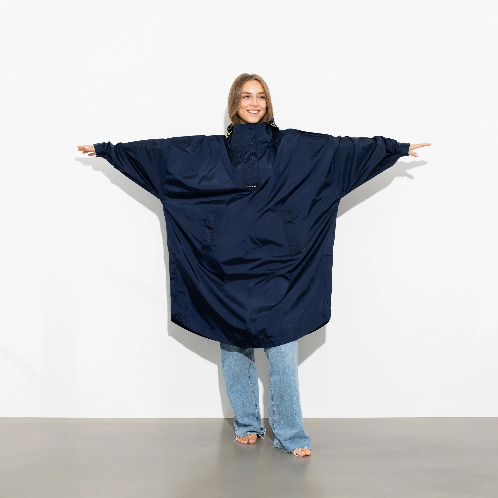 Raincoat solid navy - Image 12