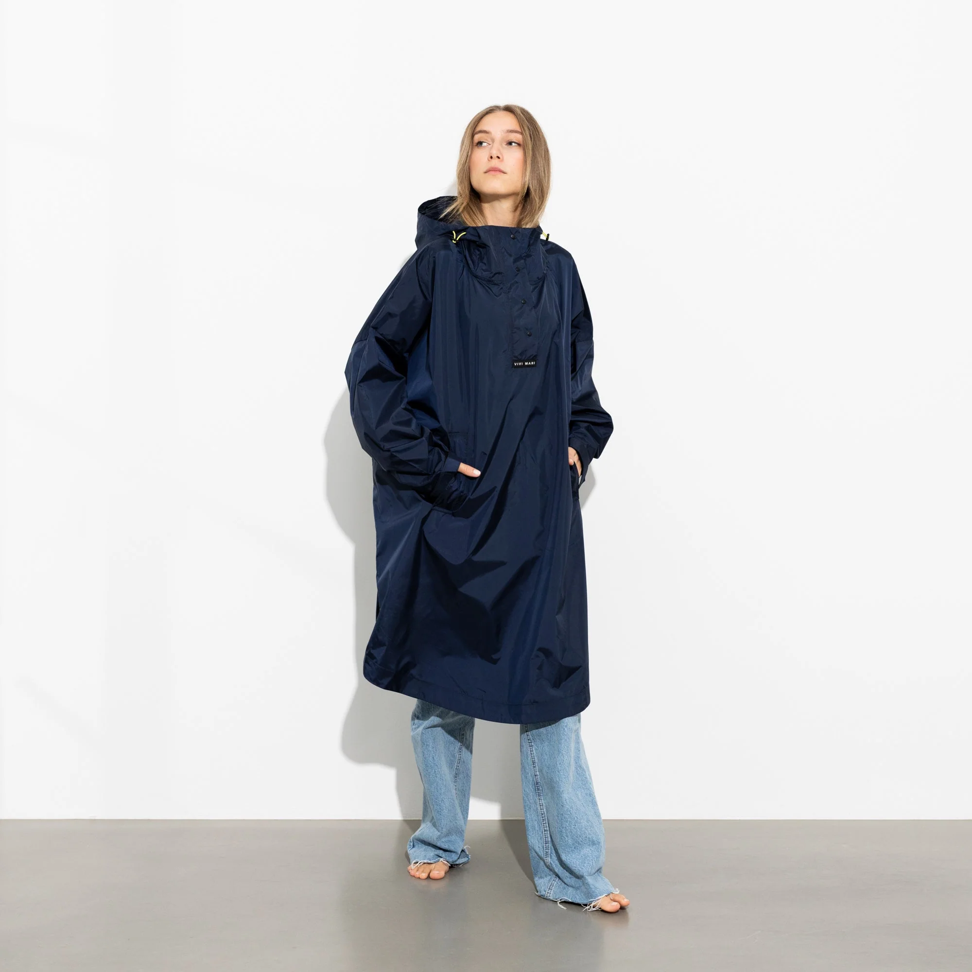 Raincoat solid navy - Image 16