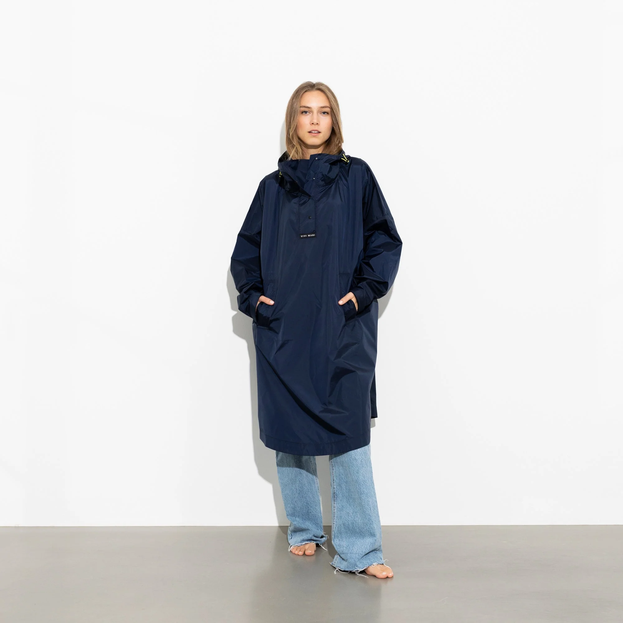 Raincoat solid navy - Image 17