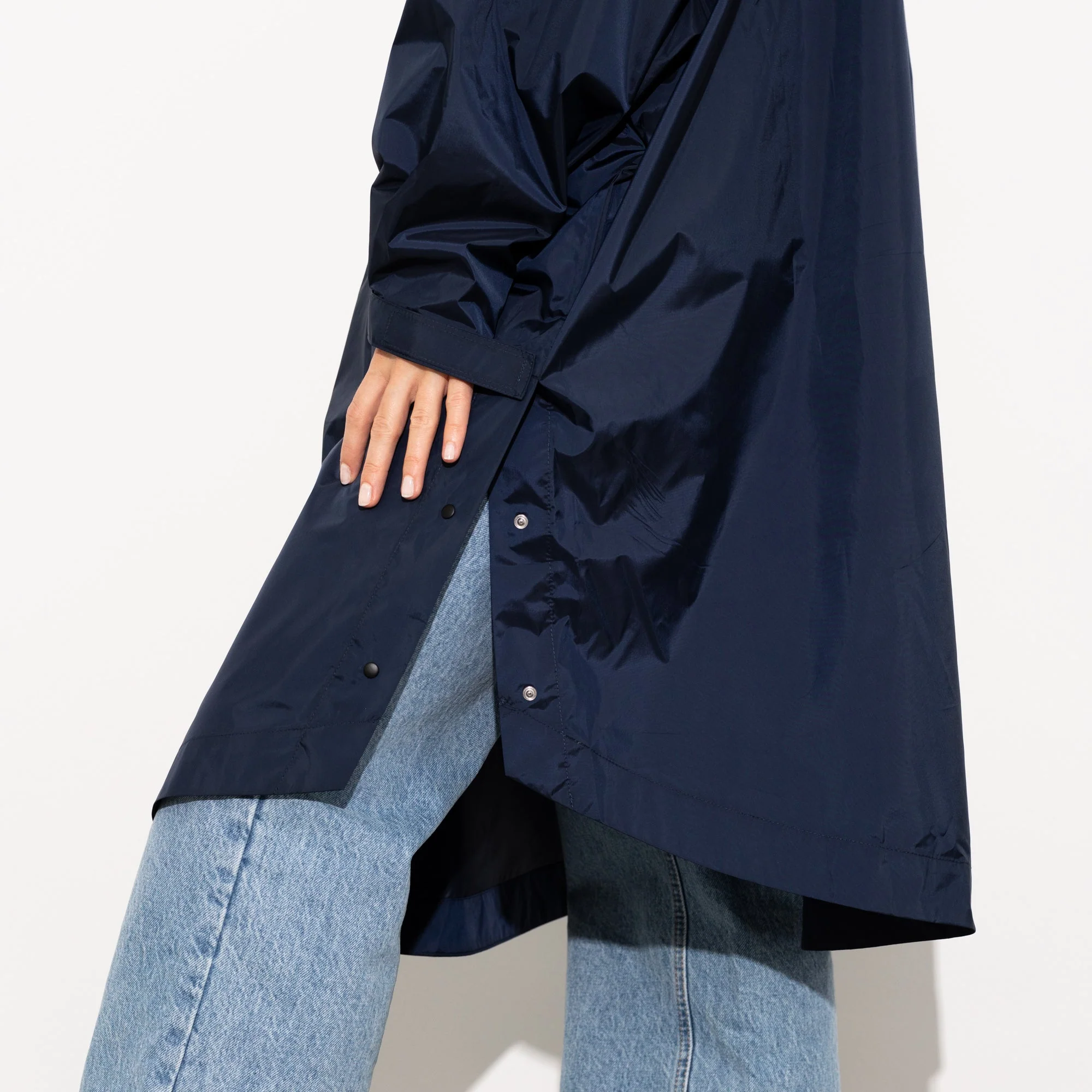 Raincoat solid navy - Image 18
