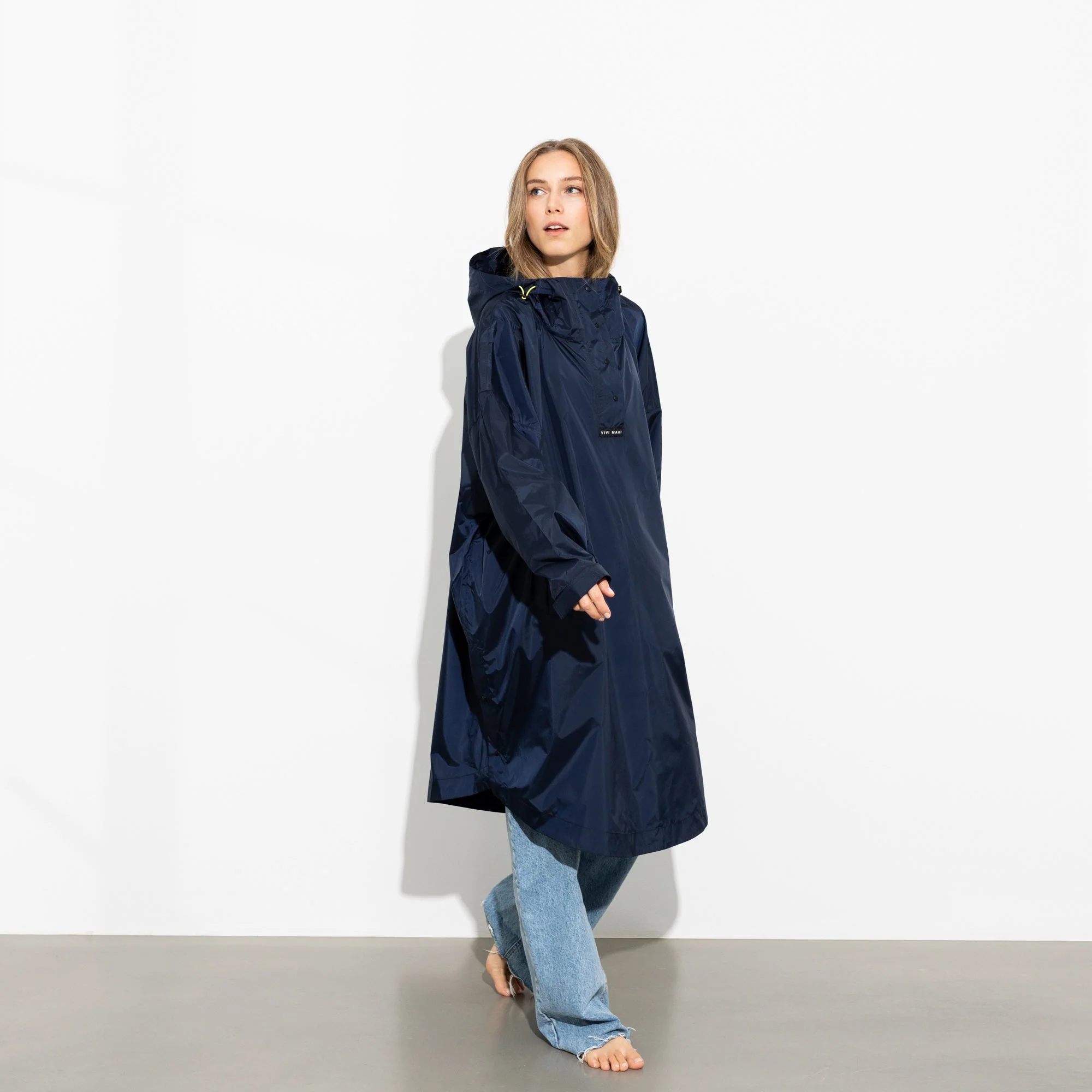 Raincoat solid navy - Image 4