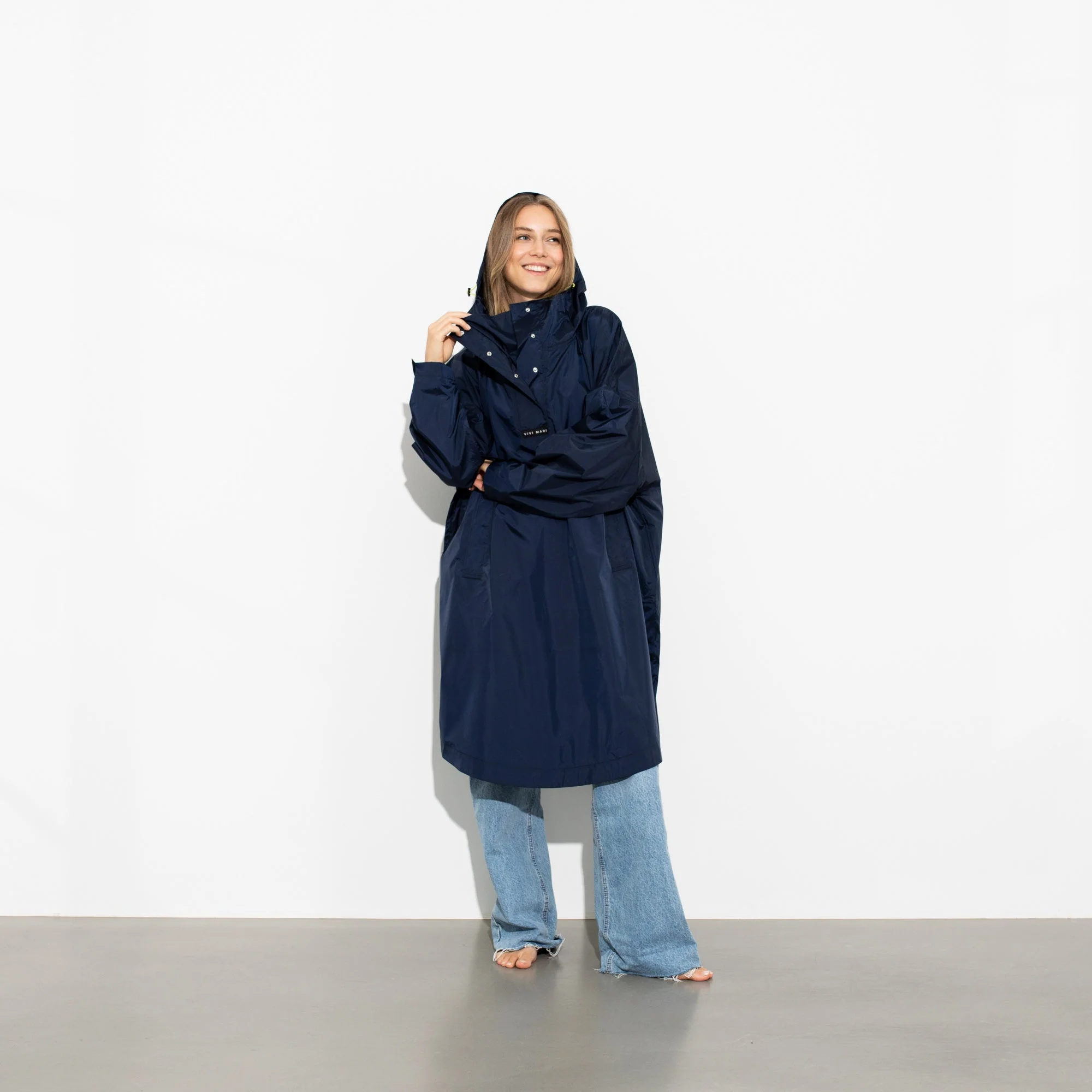 Raincoat solid navy - Image 6