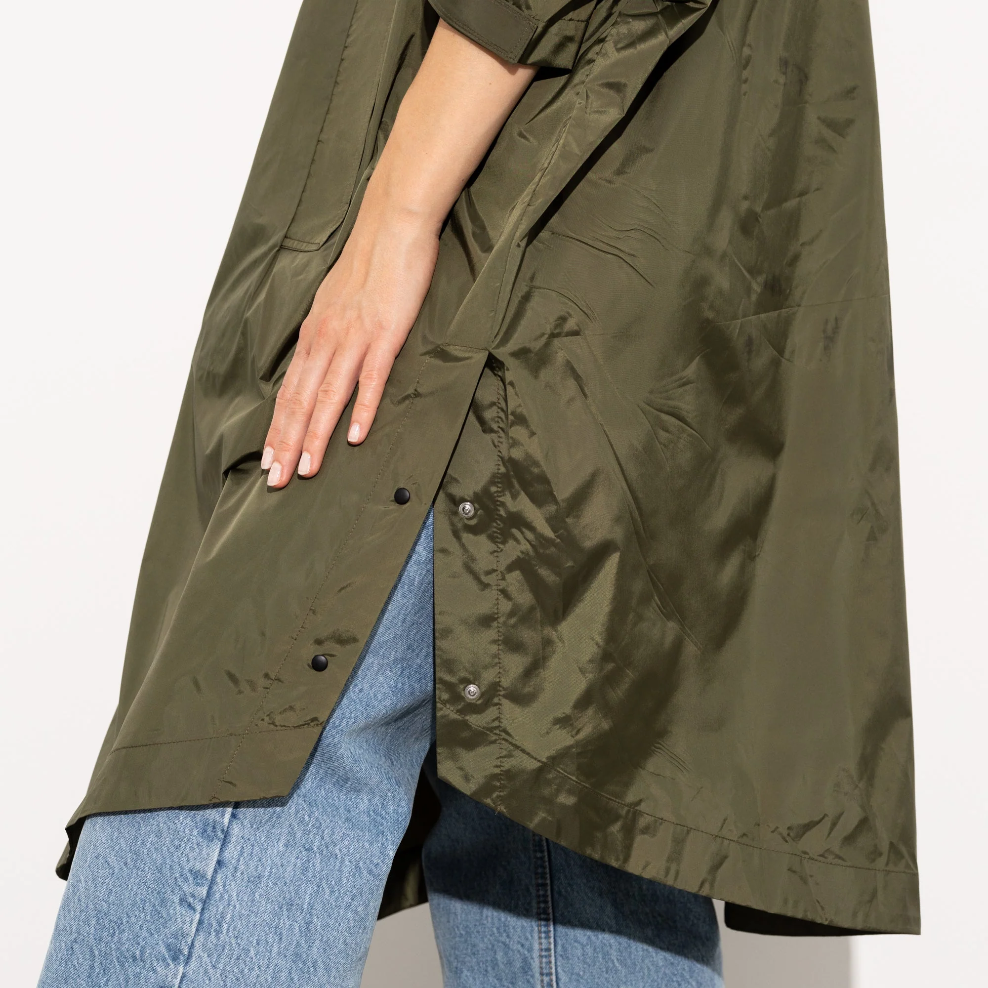 Raincoat solid olive - Image 10
