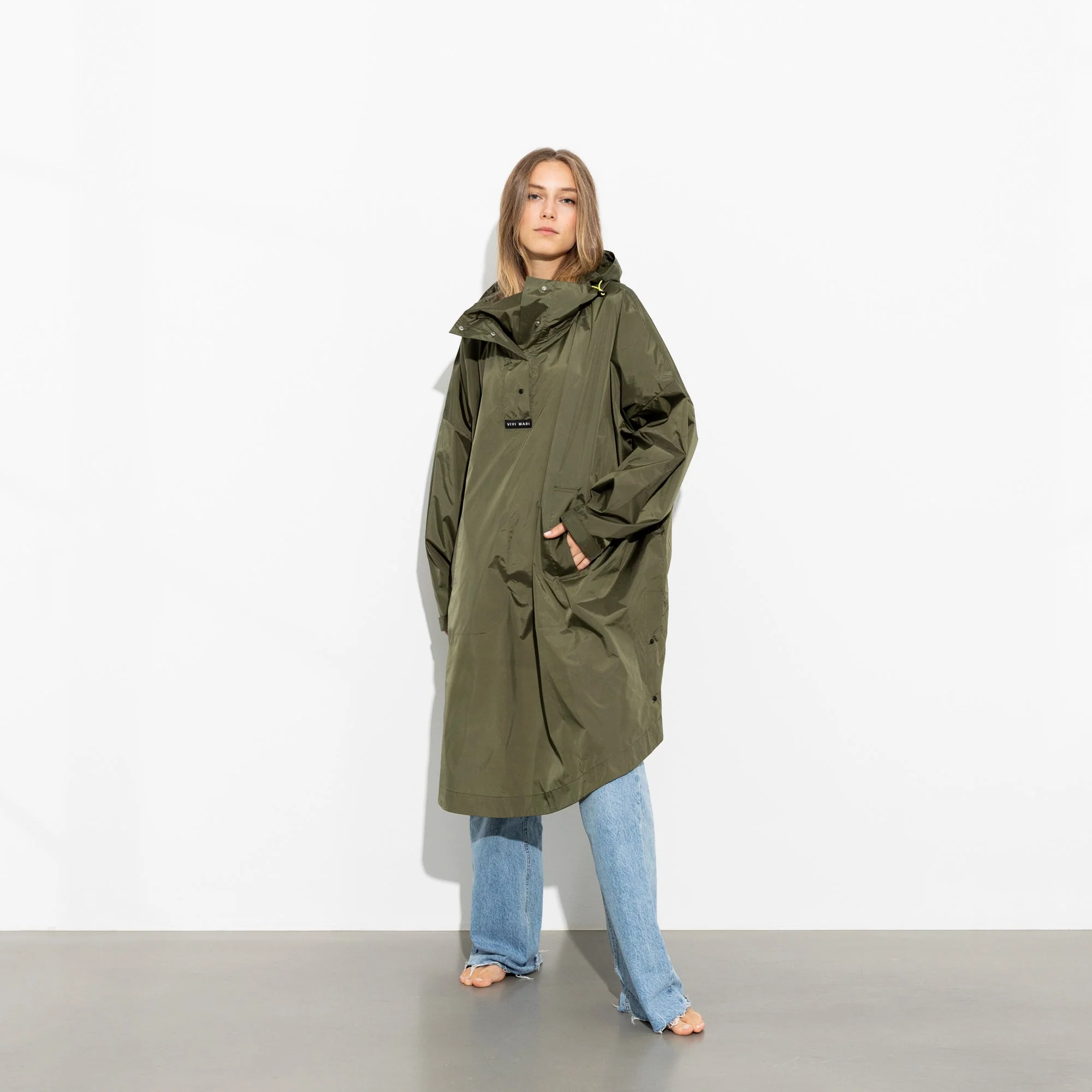 Raincoat solid olive - Image 14