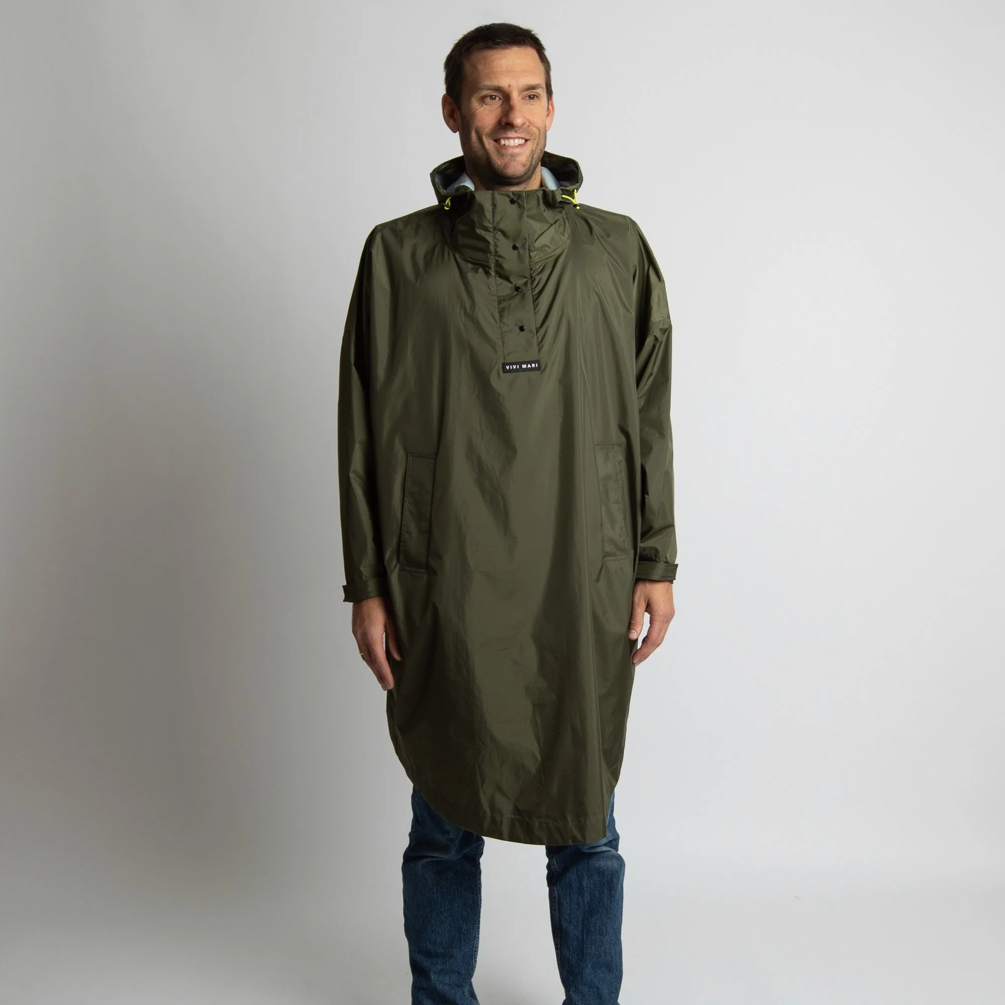 Raincoat solid olive - Image 16