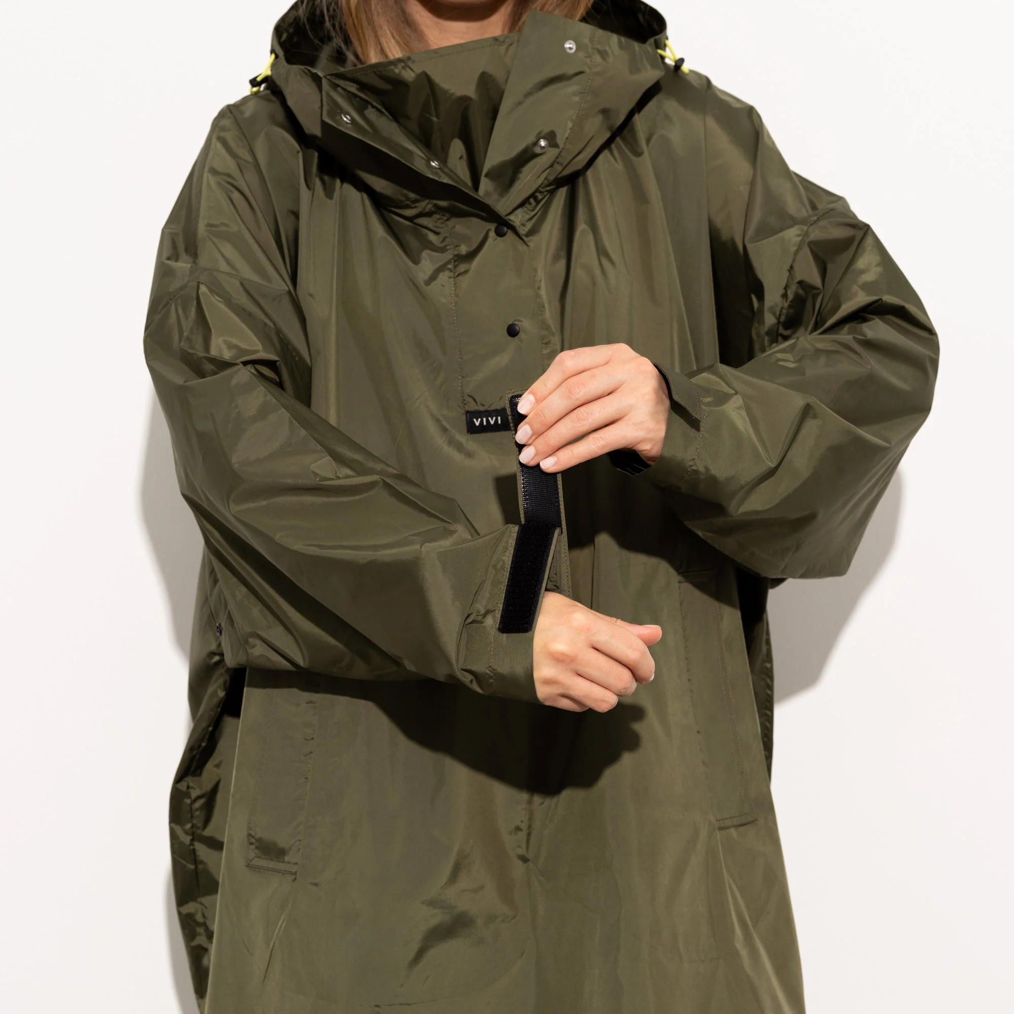 Raincoat solid olive - Image 17