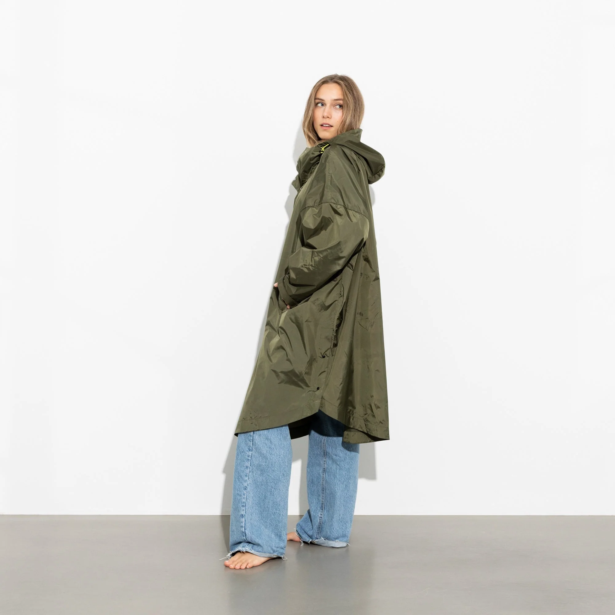 Raincoat solid olive - Image 18