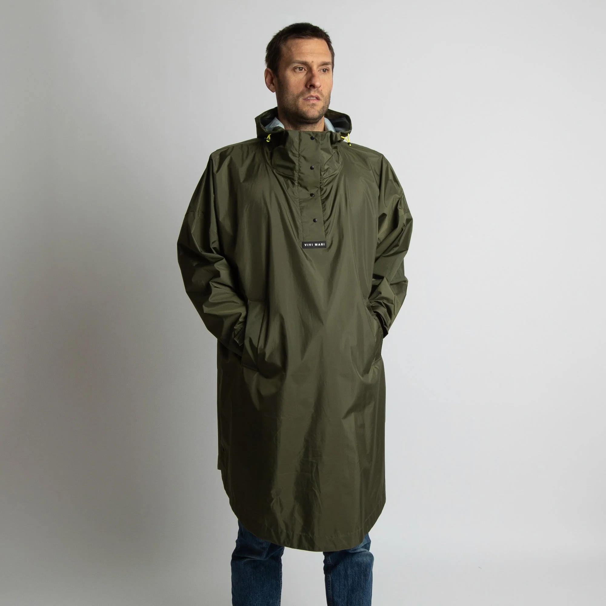 Raincoat solid olive - Image 25