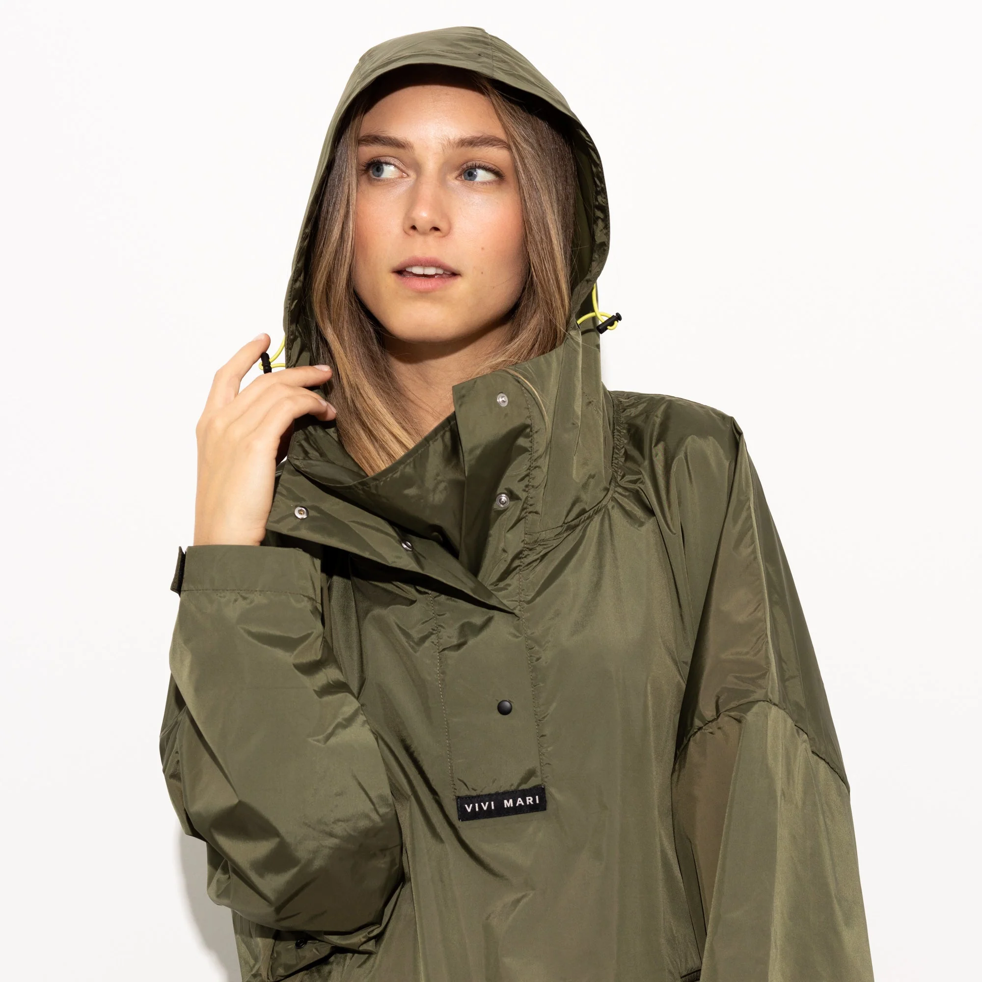 Raincoat solid olive - Image 3