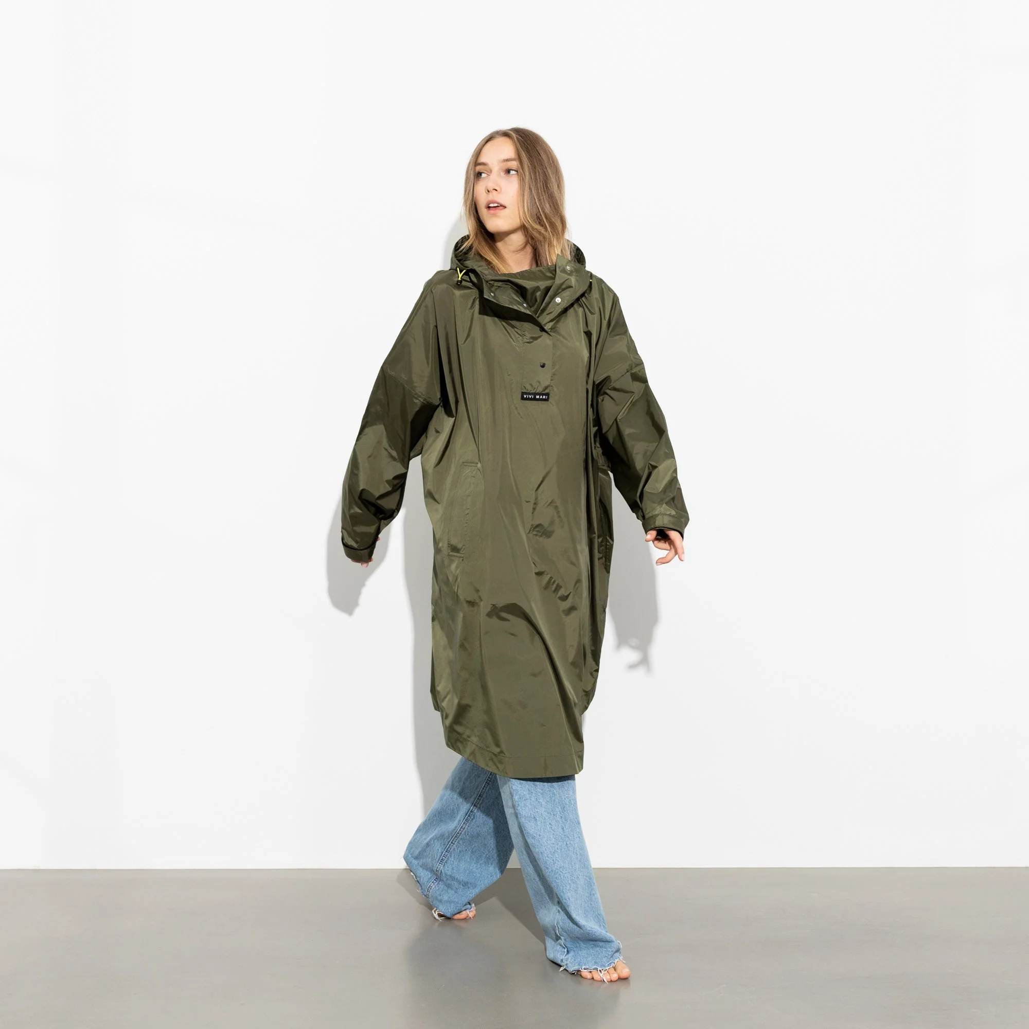 Raincoat solid olive - Image 4