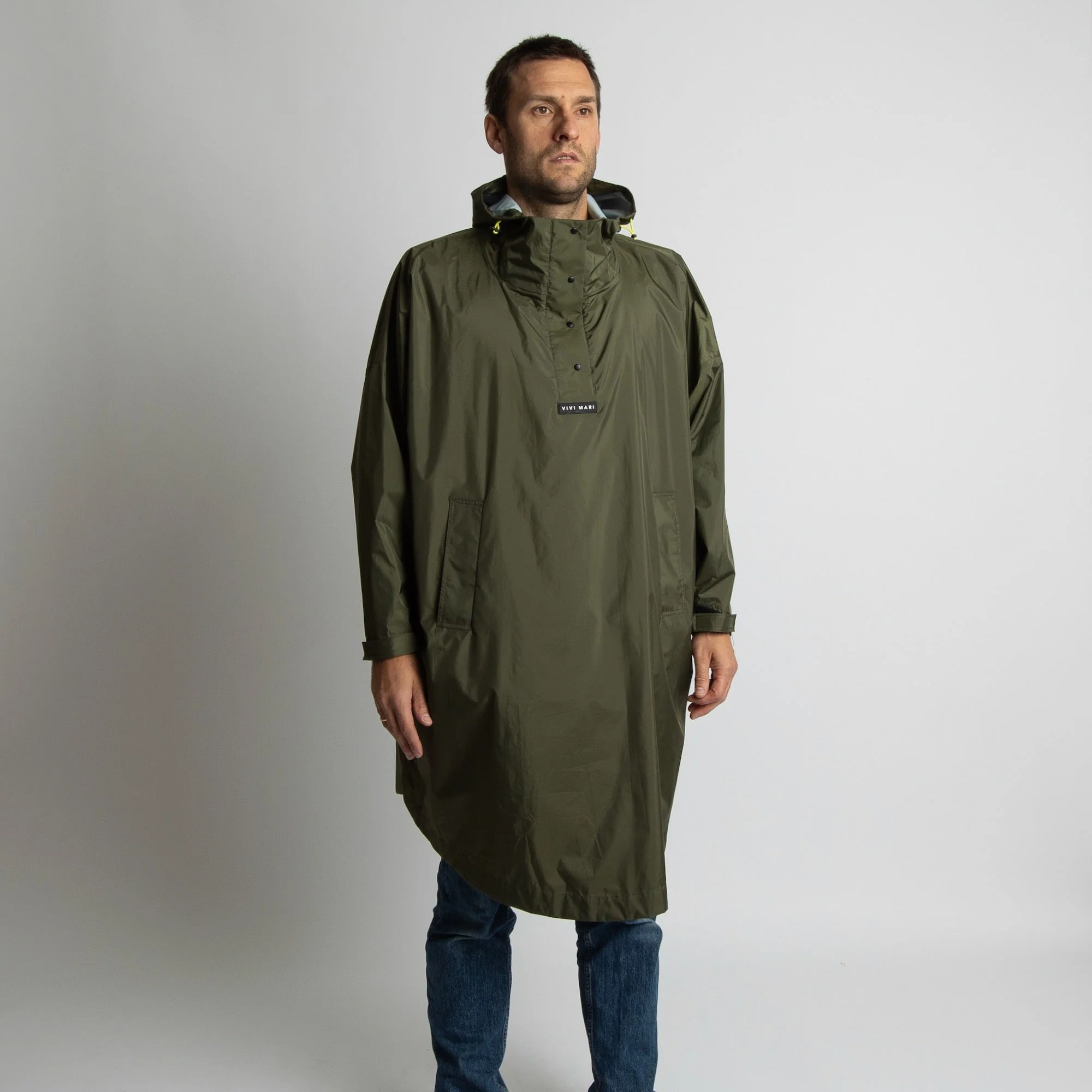 Raincoat solid olive - Image 6
