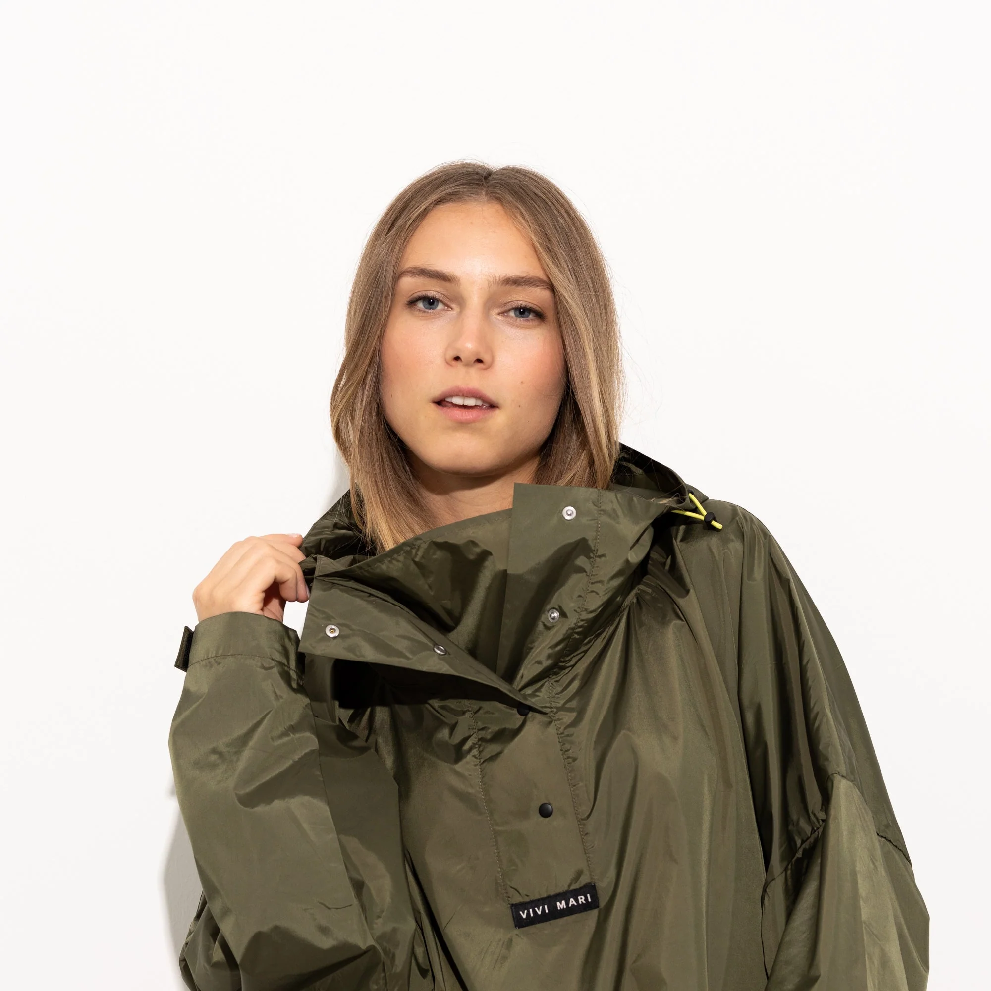Raincoat solid olive - Image 7