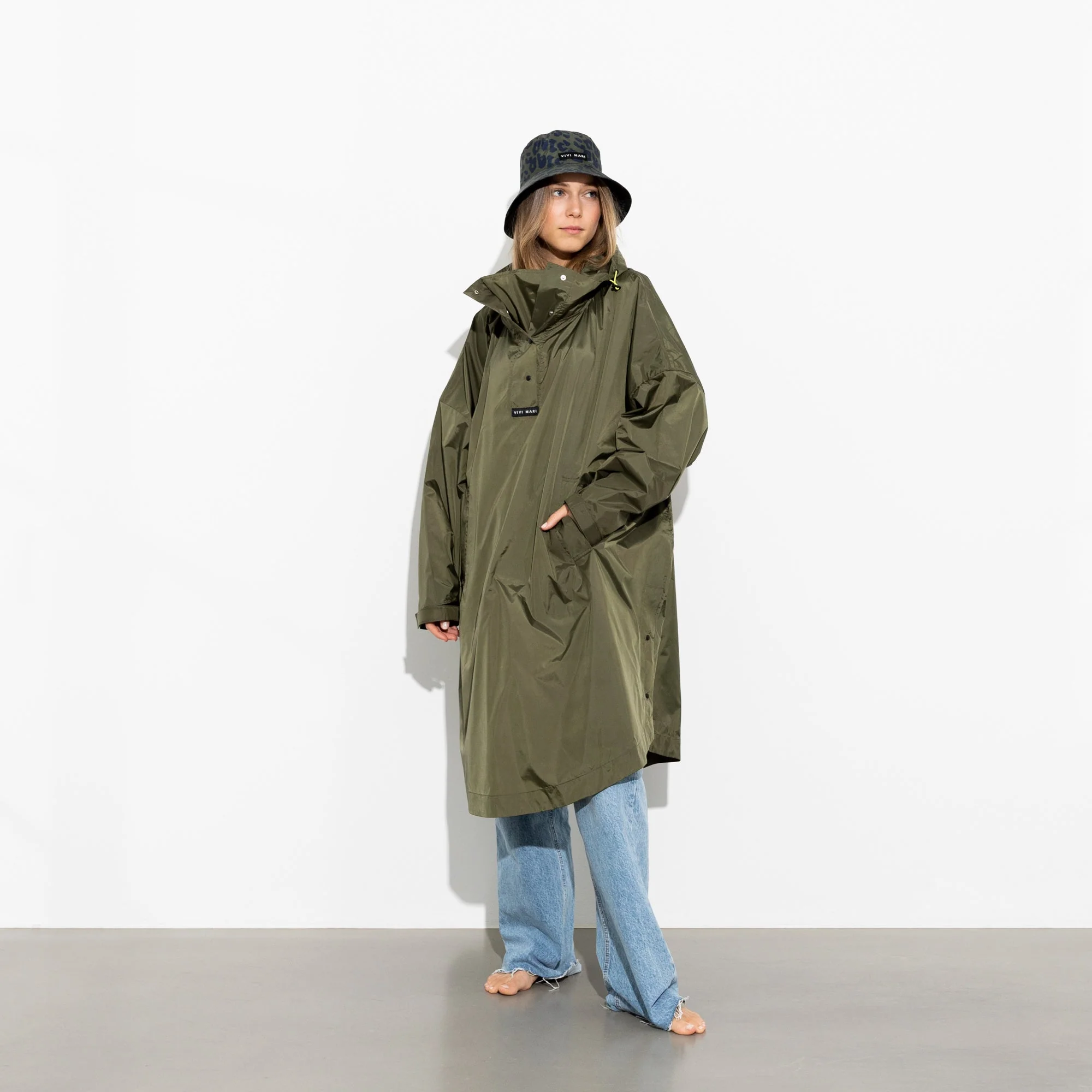 Raincoat solid olive - Image 8