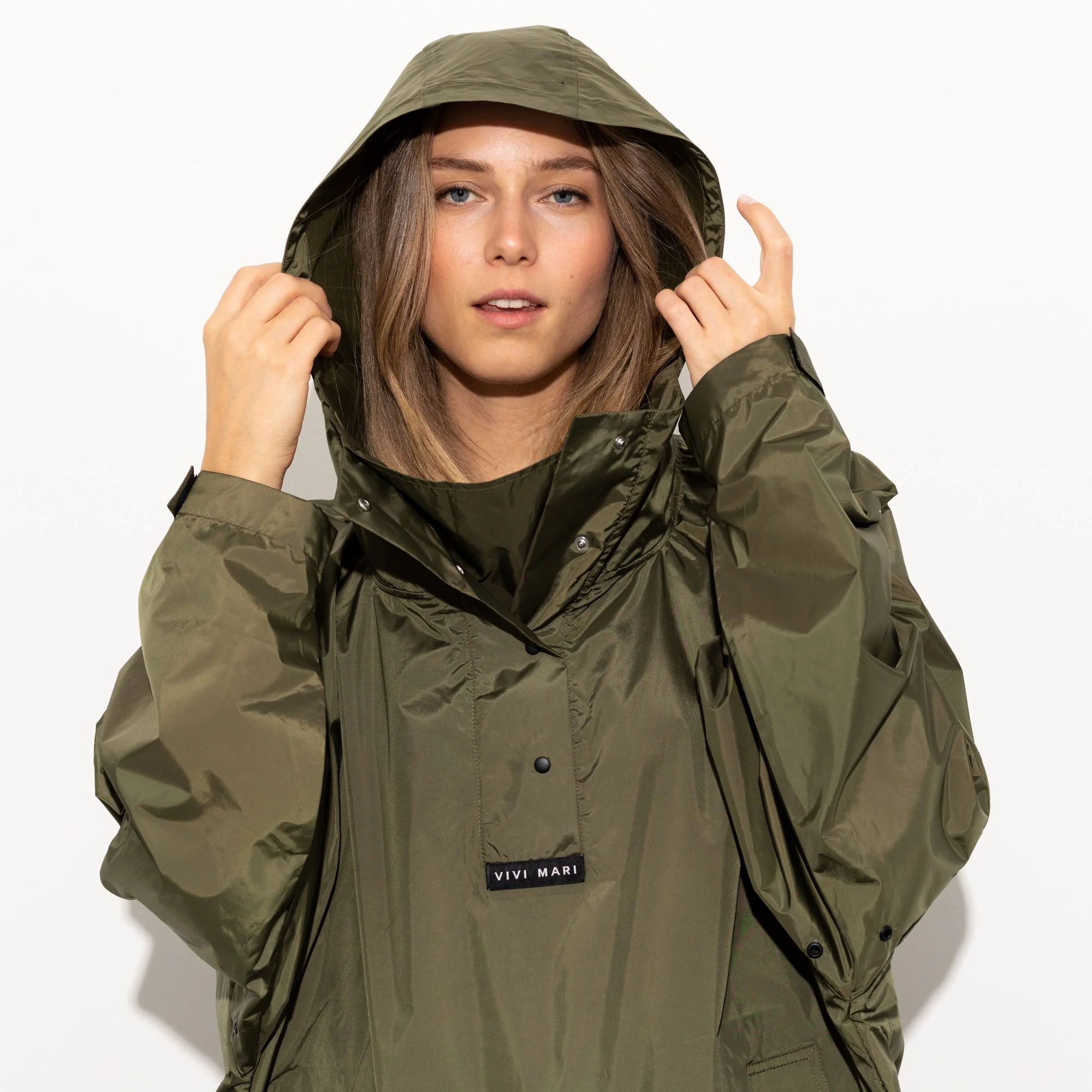 Raincoat solid olive - Image 9