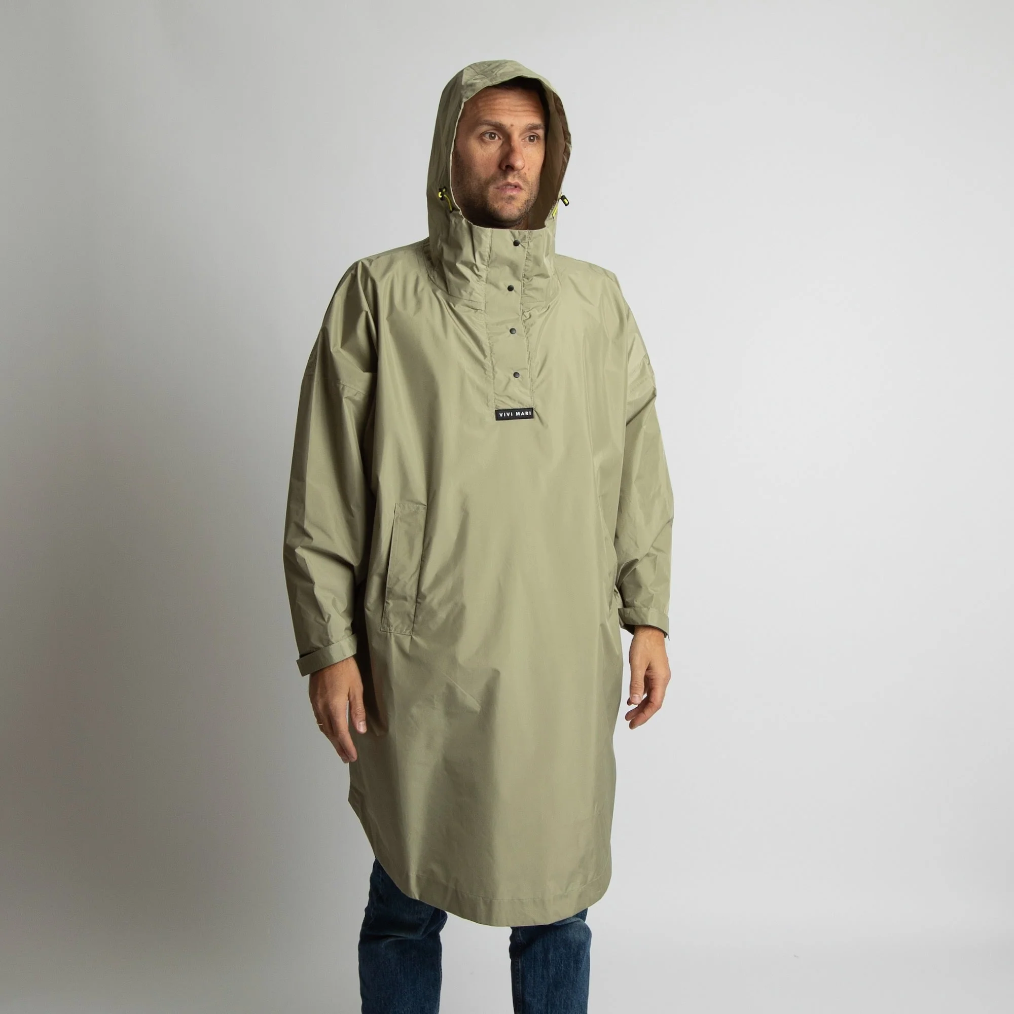 Raincoat solid pale olive - Image 12