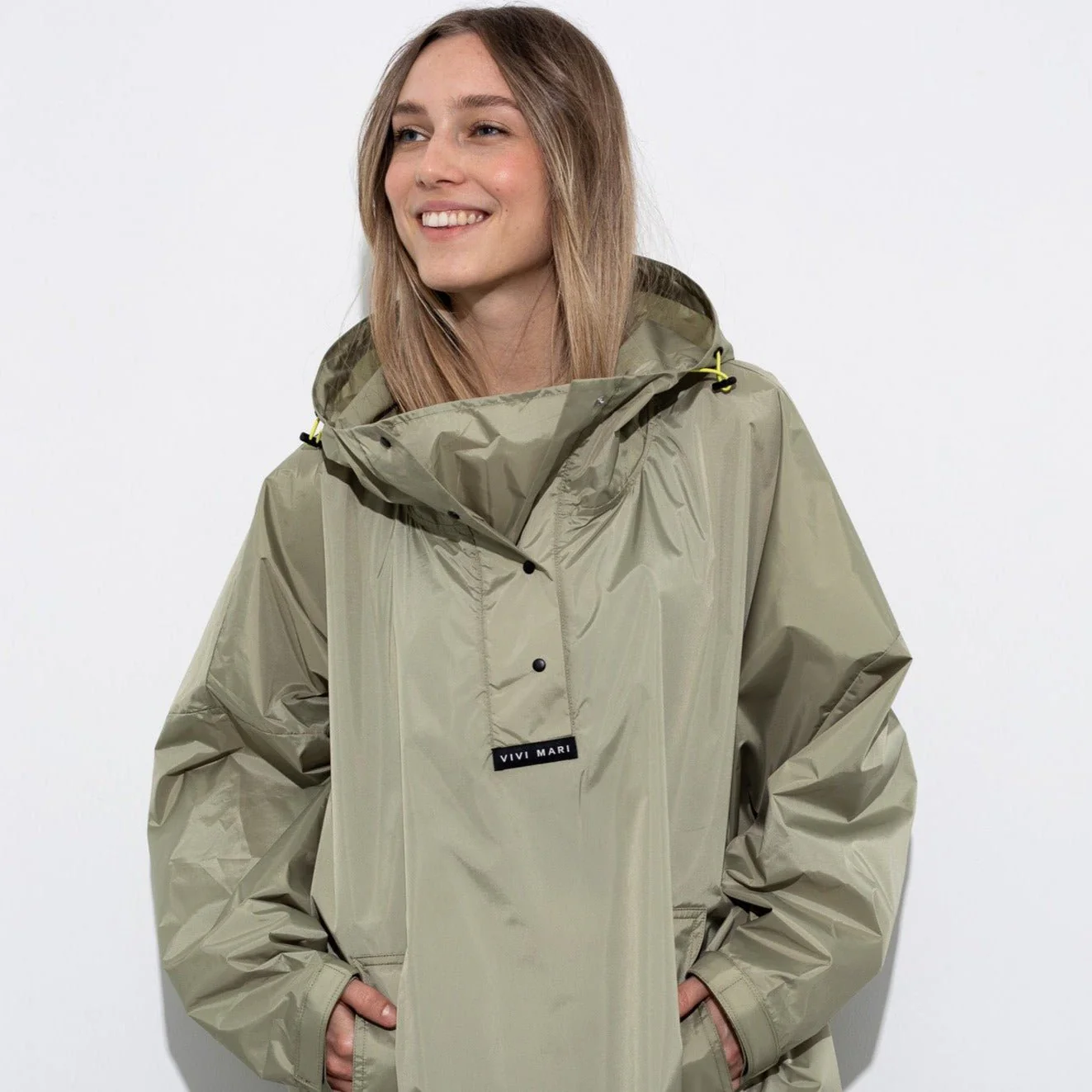 Raincoat solid pale olive - Image 13