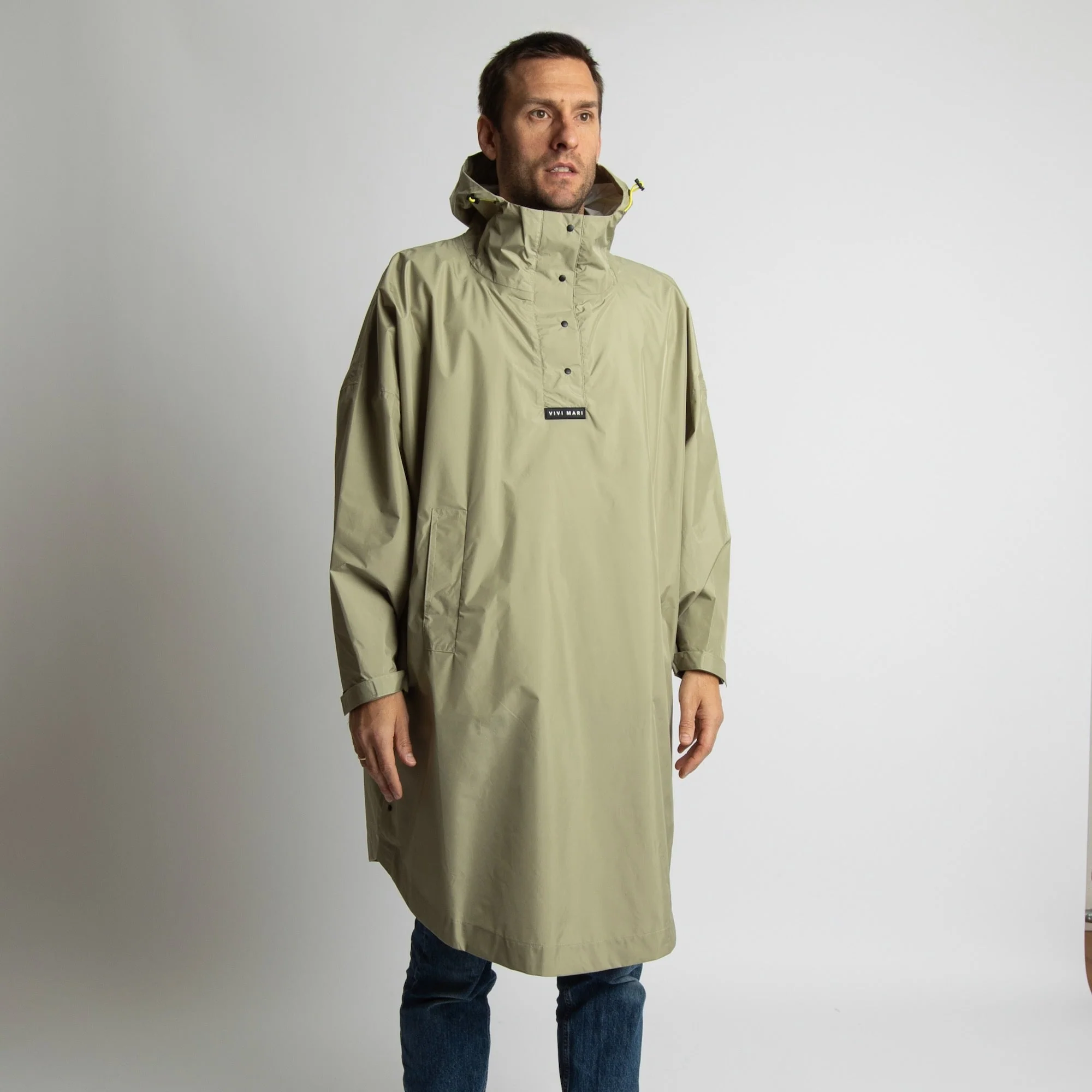 Raincoat solid pale olive - Image 15